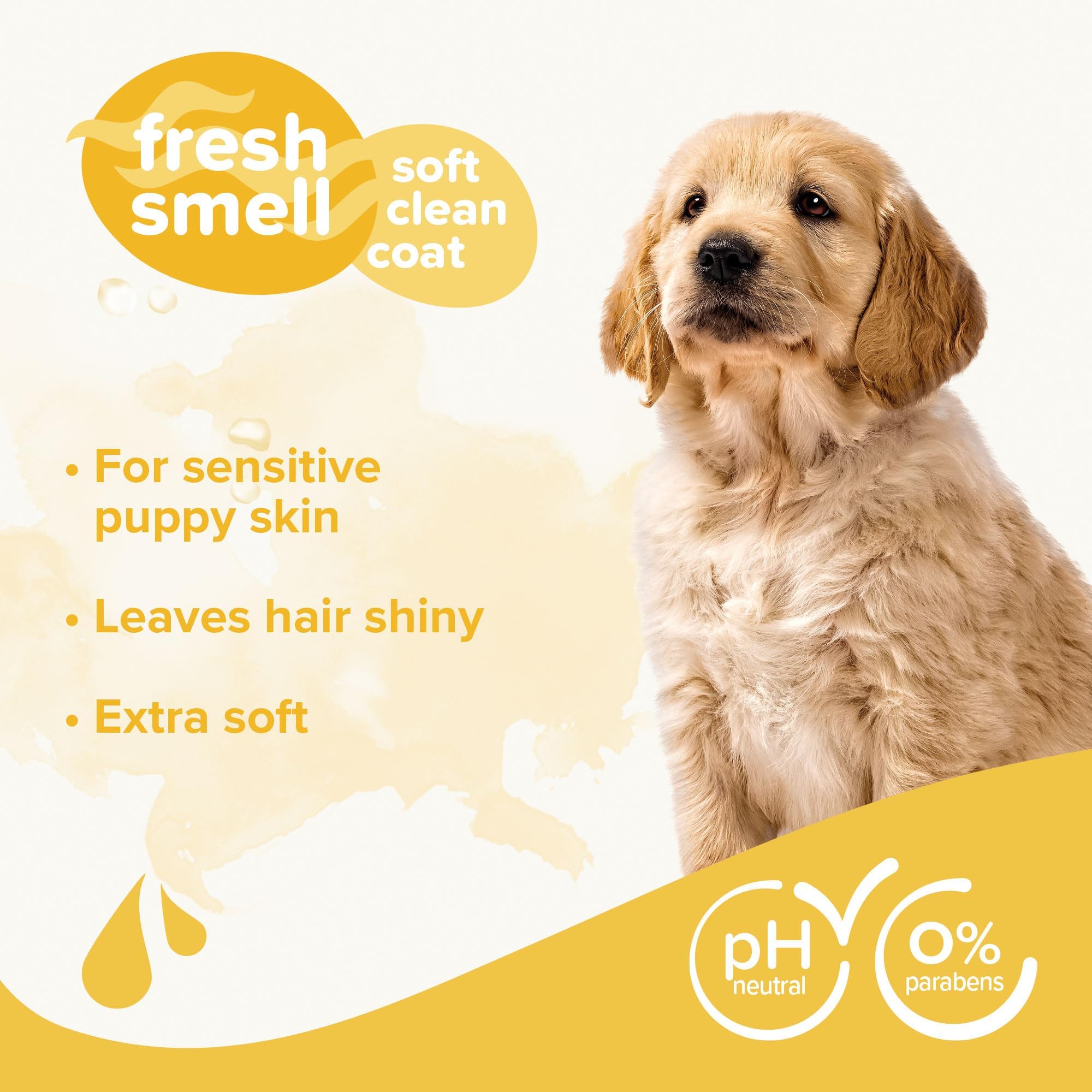 Beaphar Puppy Shampoo - 250ml Gentle Formula with Camomile & Aloe Vera | pH-Neutral 3