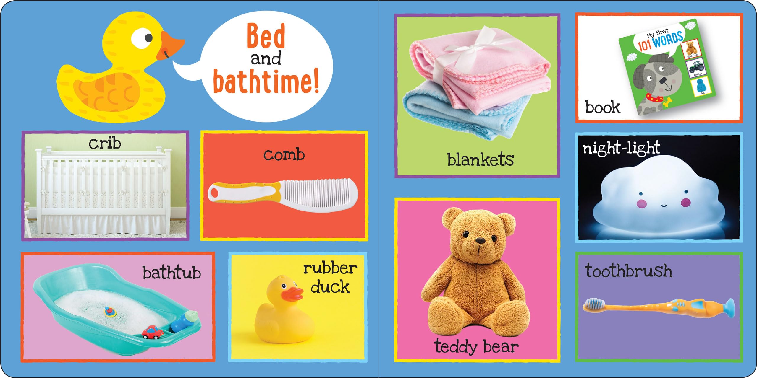Peter Pauper Press My First 101 Words Board Book - Padded Cover, Illustrated, Ages 1-2 Years 6