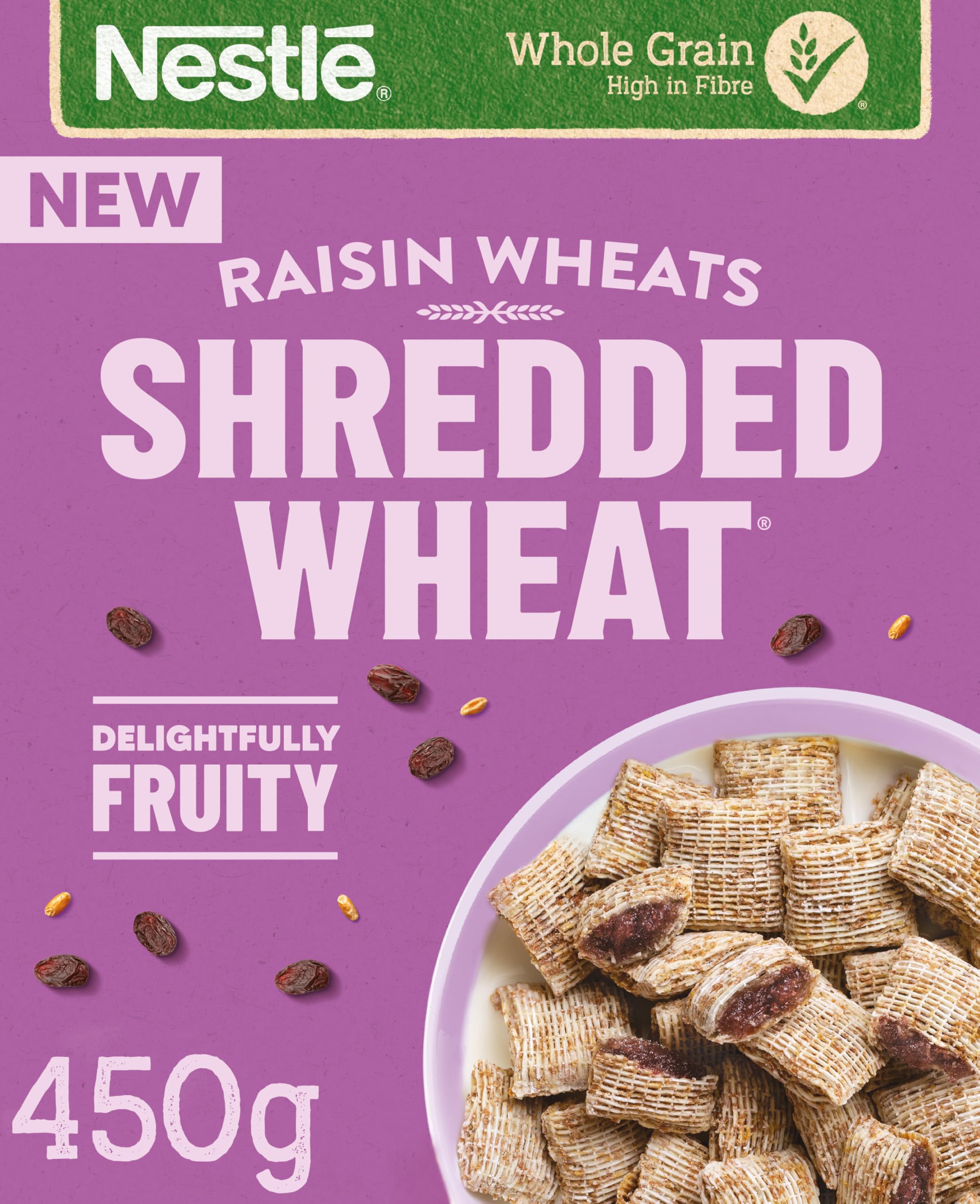 Nestlé Shredded Wheat - Bitesize Raisin Wholegrain Cereal | Small Size