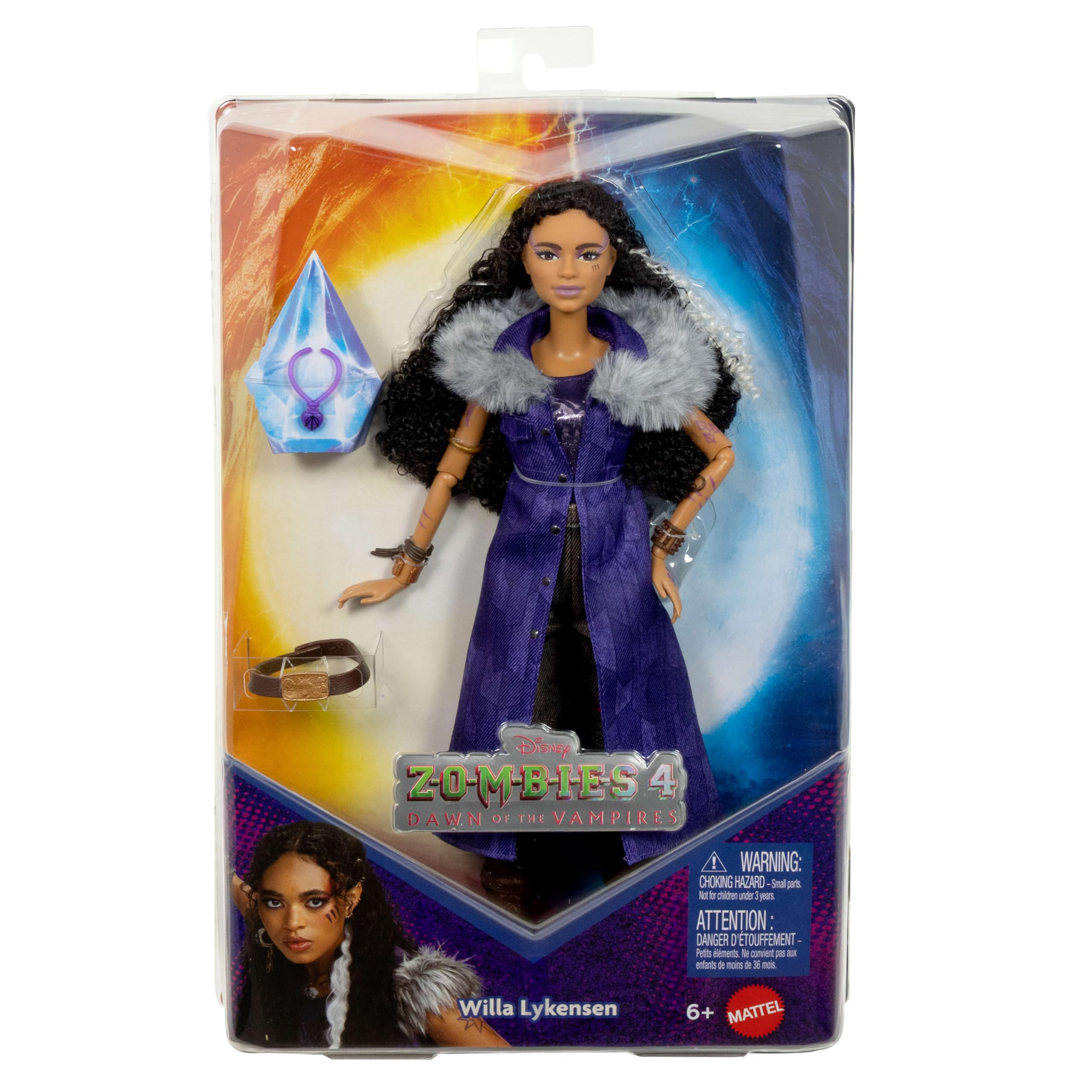 Mattel Disney Zombies 4: Dawn of the Vampires Willa Lykensen Fashion Doll - 11 Articulation Points, True-to-Movie Outfit, Ages 6+ 5