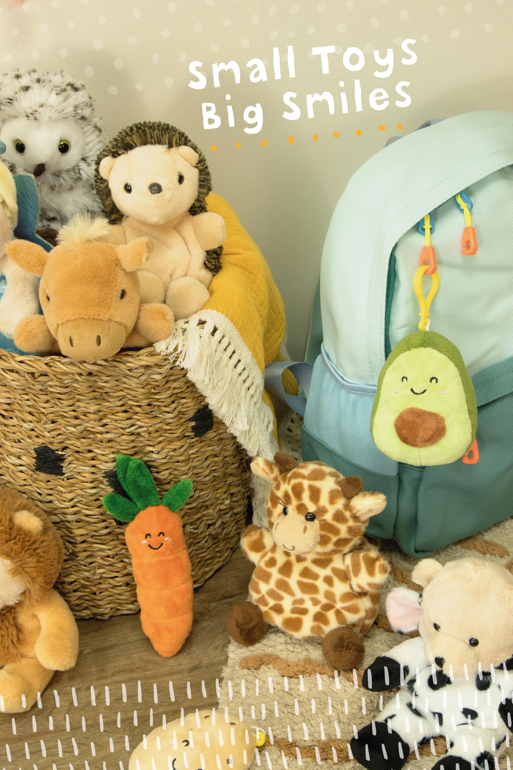 Living Nature Soft Toy Gift Bundle - 6 Pack Farm Buddies with Educational Animal Facts 6