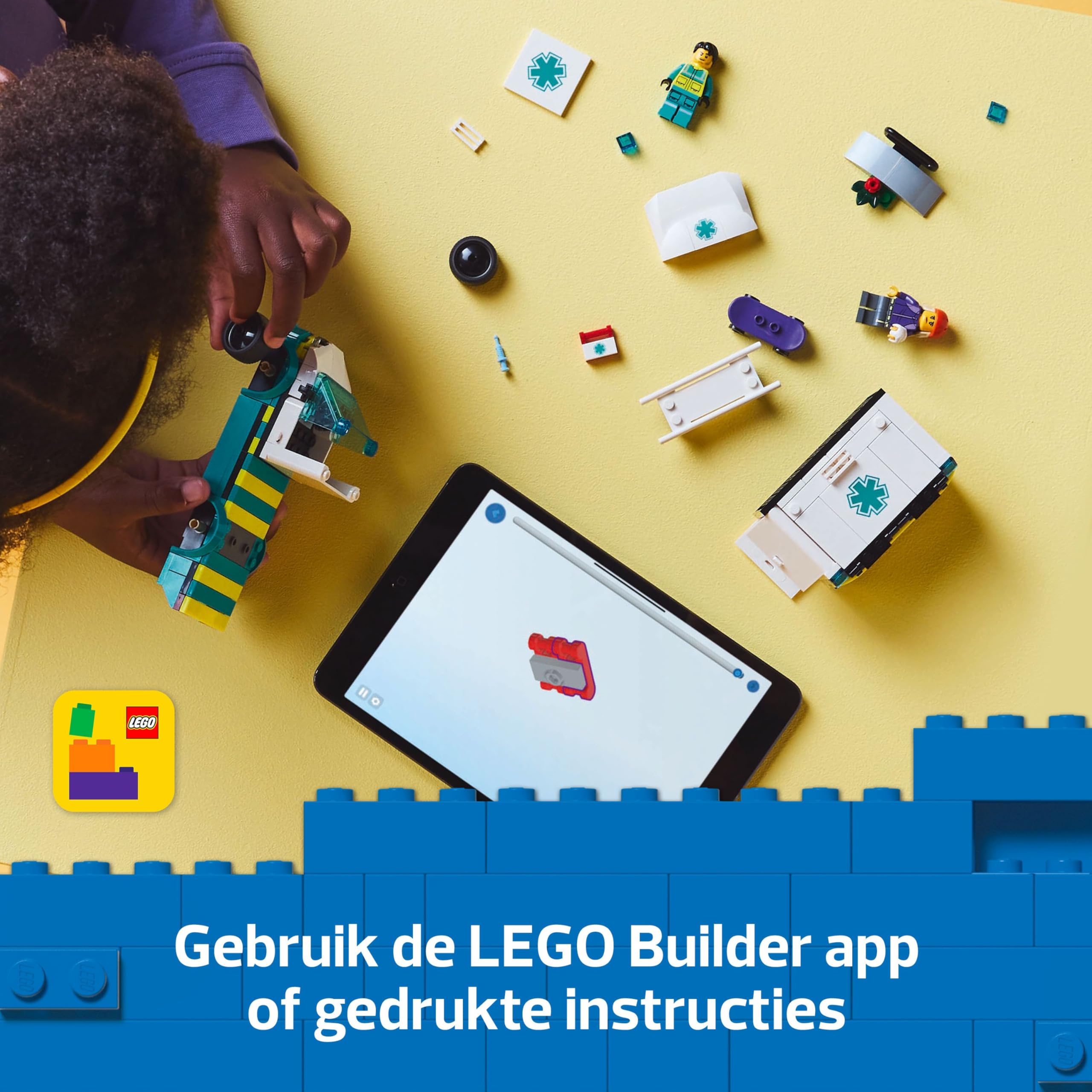 LEGO City Emergency Ambulance Playset with 2 Minifigures - Building Toy for 5+ Year Olds 9