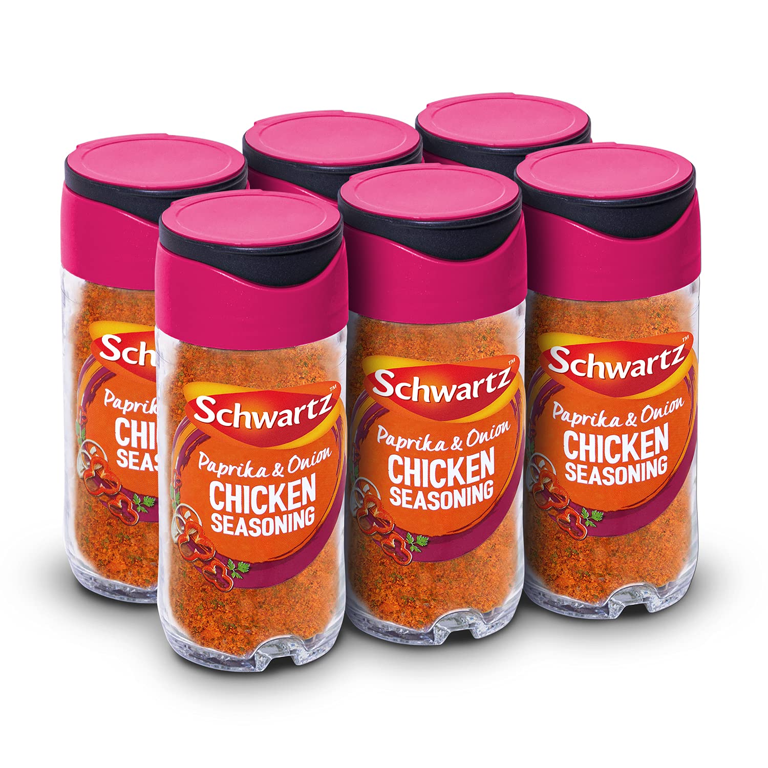 Schwartz Paprika & Onion Chicken Seasoning Powder - 50g Jar, Pack of 6