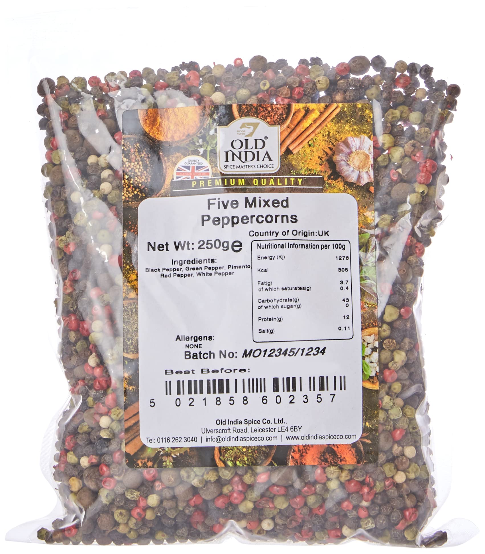 Old India Five Mixed Peppercorns 250g