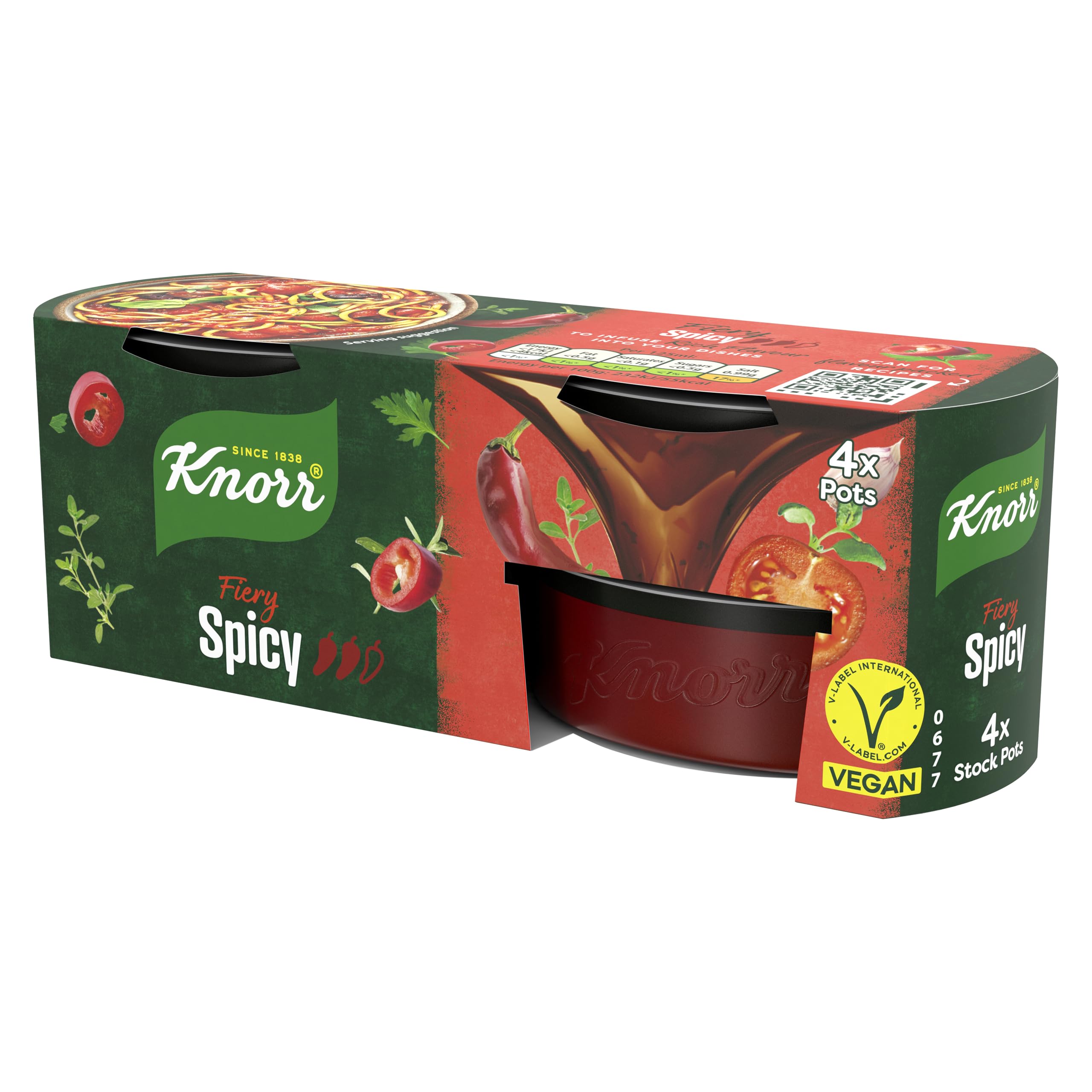 Knorr Hairy Bikers Würziger Suppentopf - 4er-Pack vegane und glutenfreie Suppentöpfe 4