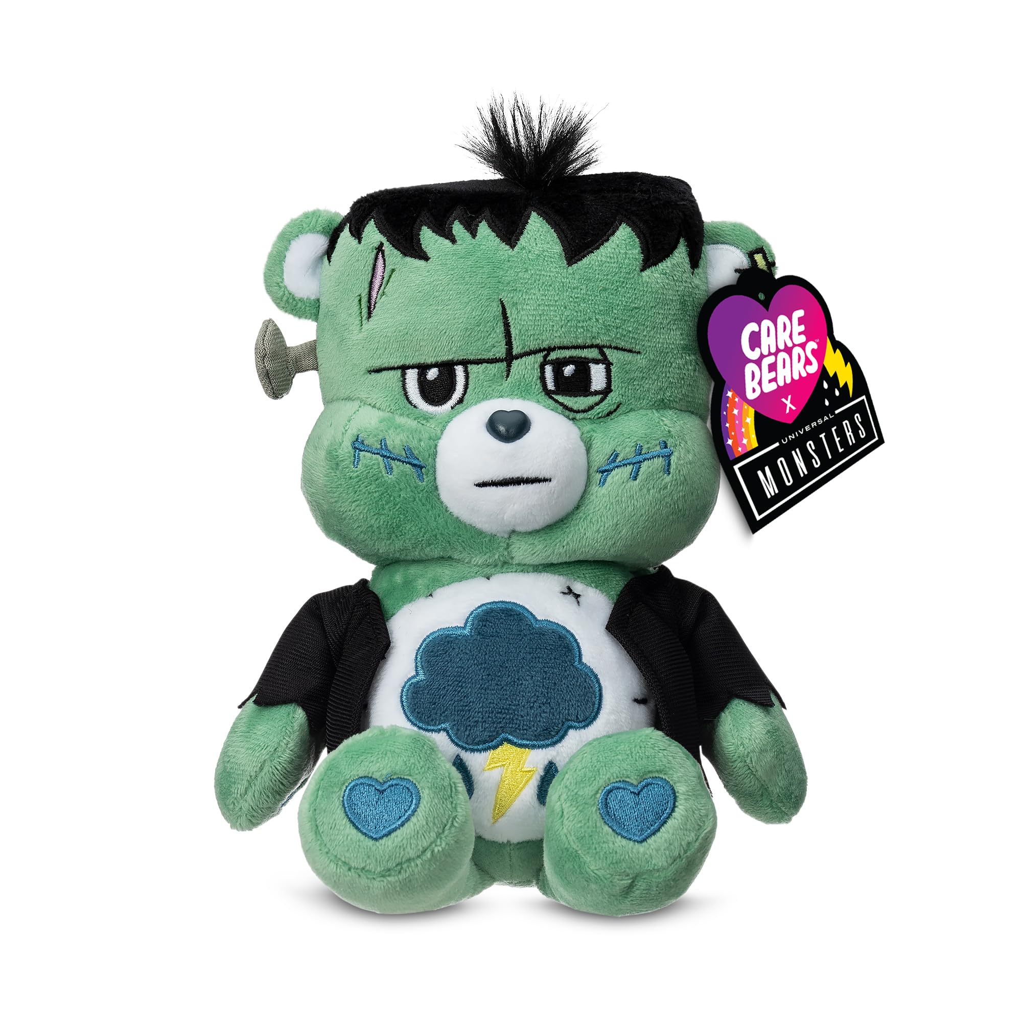 Care Bears Universal Monsters Grumpy Bear as Frankenstein - 22cm Plush Toy for Kids 4+