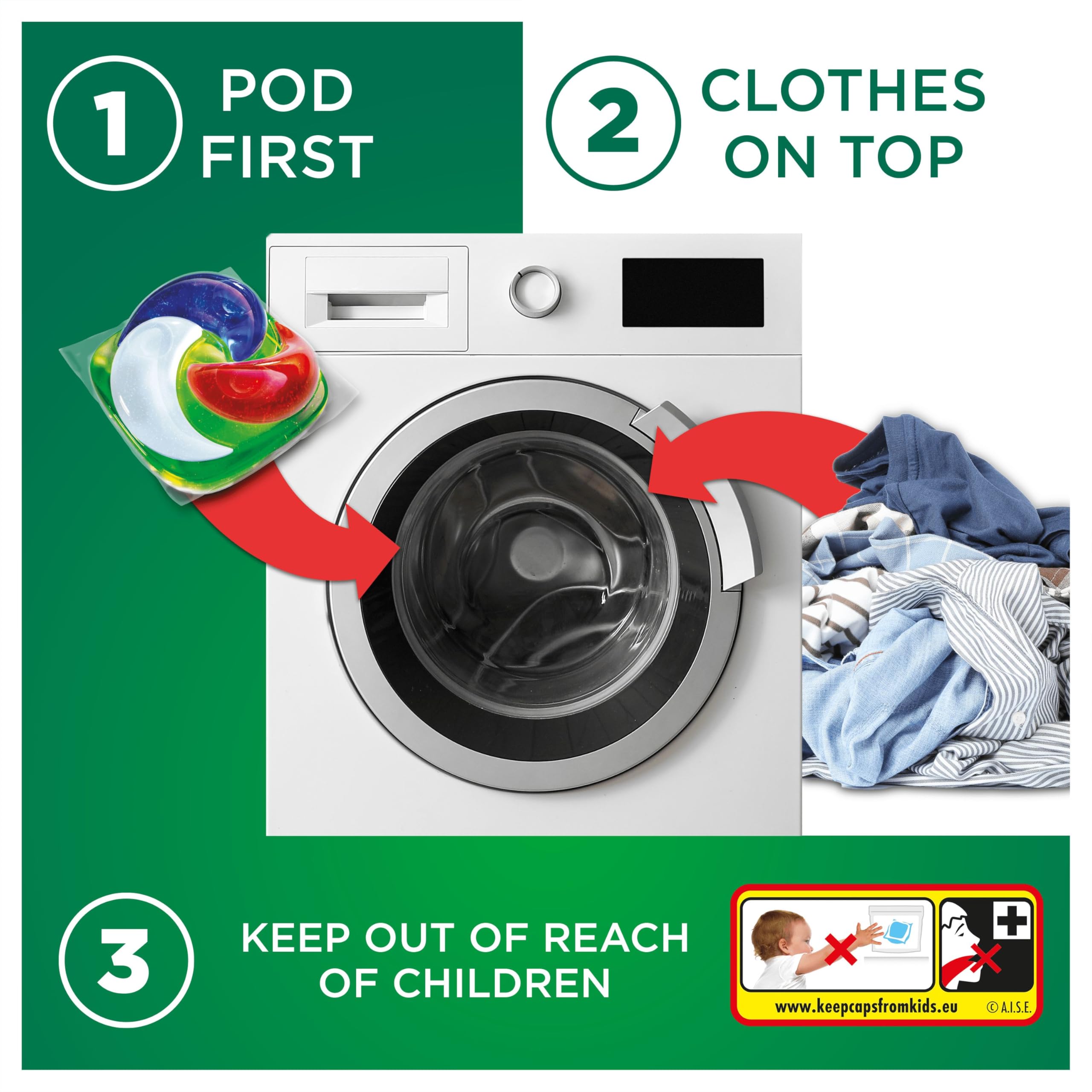 Ariel The Big One Laundry Capsules, 35 Washes, Original - Stain & Odour Removal 5