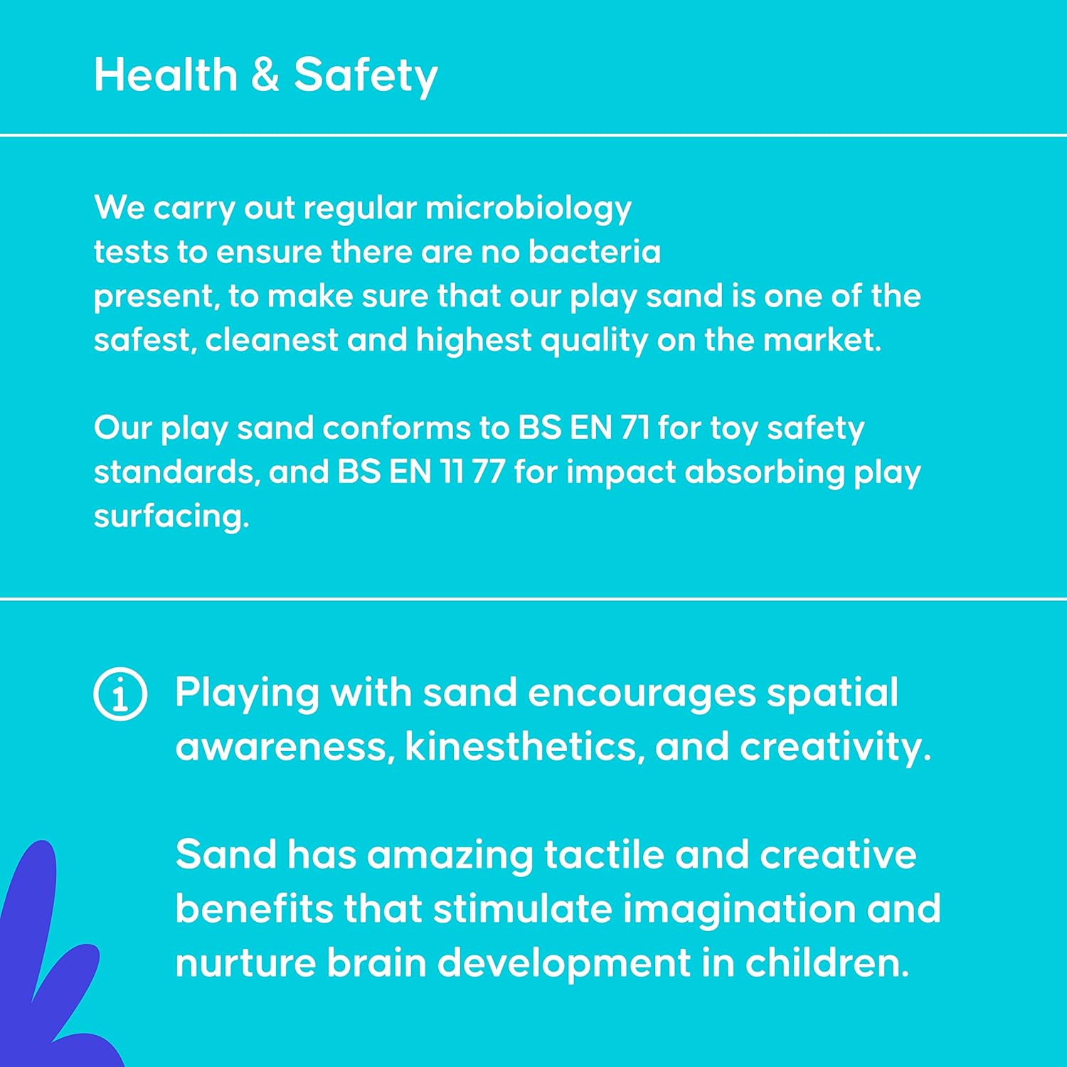 Happy Sand Children's Play Sand - Non-Toxic, Natural Washed Sand for Kids 24 Months+ 3