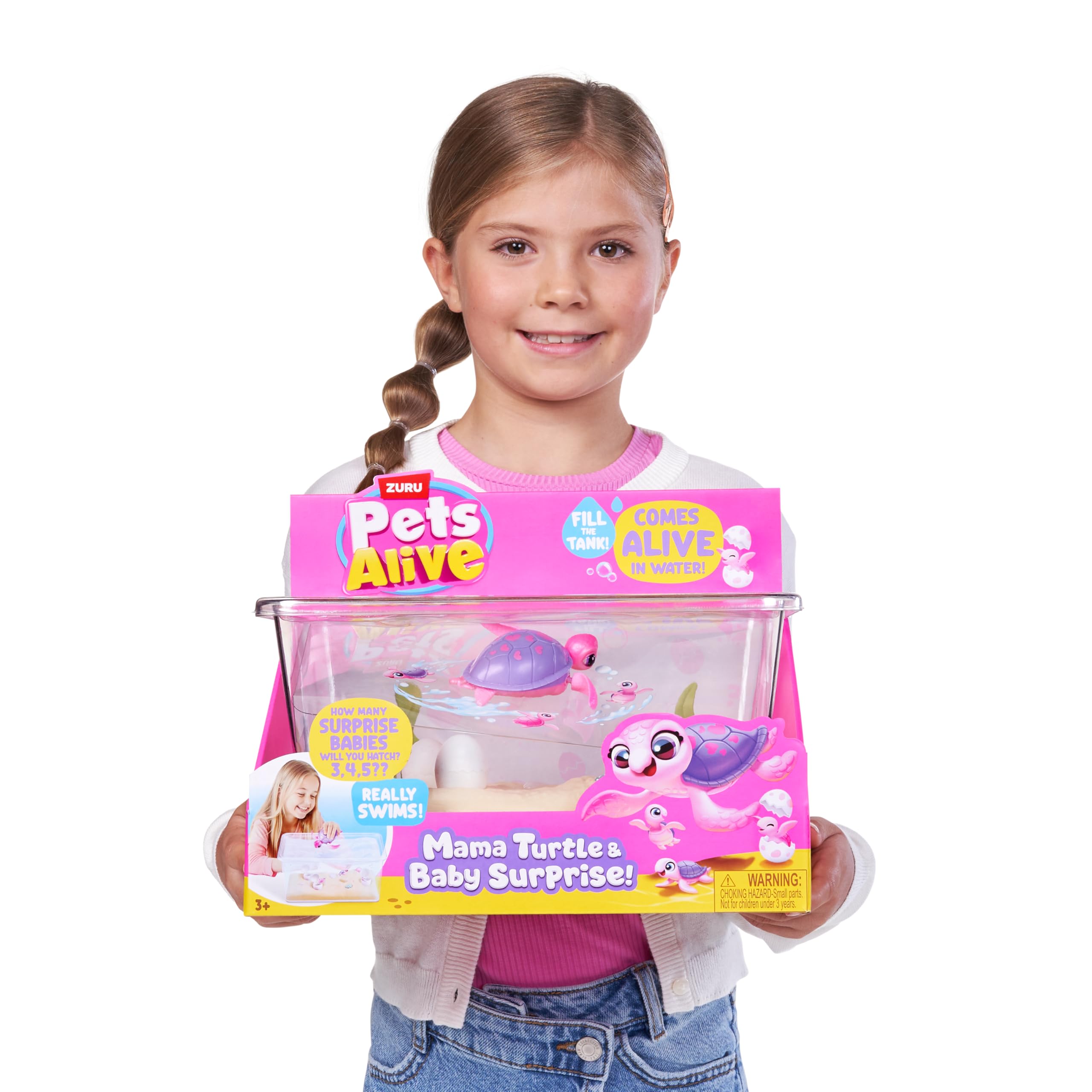 Pets Alive Mama Turtle Surprise by ZURU - Robot Pet Turtle with Swimming & Walking Action, 3+ Years 7