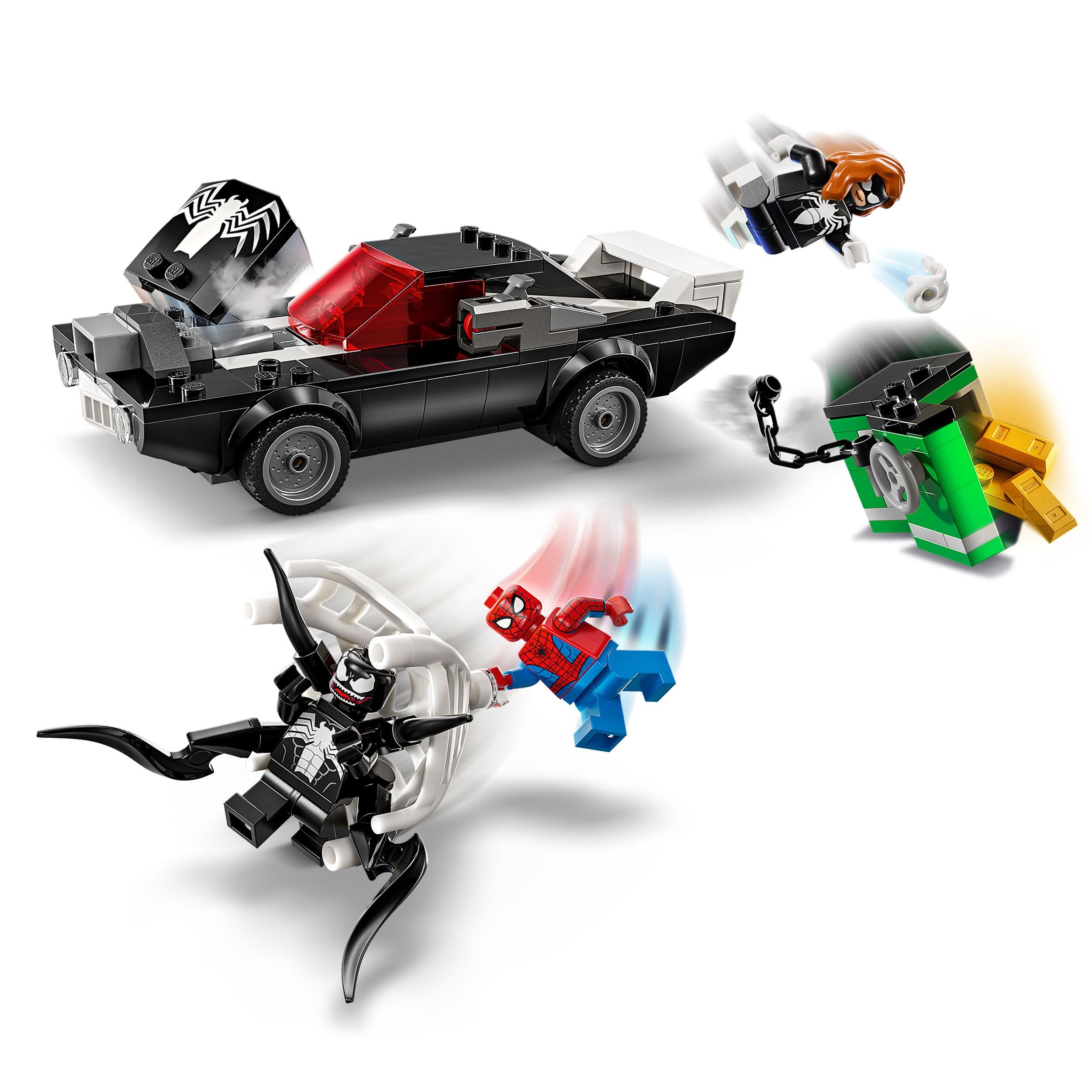 LEGO Marvel Spider-Man vs. Venom Muscle Car - Building Toy with 3 Super Heroes, 254 Pieces, Age 7+ 7