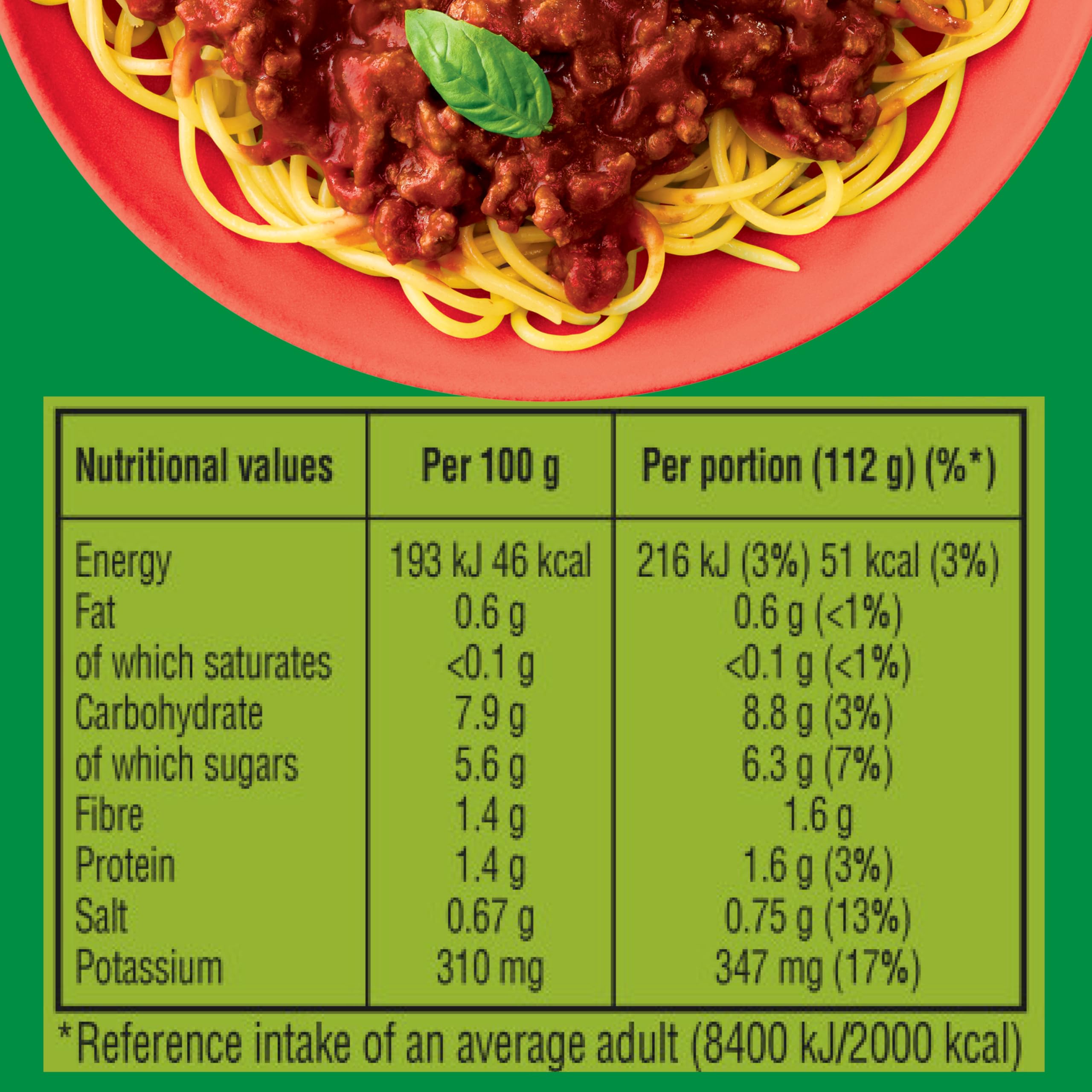 Dolmio Bolognese Smooth Tomato Pasta Sauce - Family Size 675g | 1 of 5 a Day 8