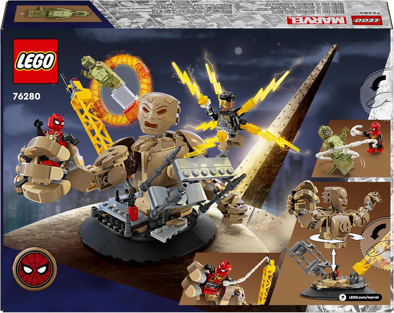 LEGO Marvel Spider-Man vs. Sandman: Final Battle – 347-Piece Building Set for Ages 10+ 6
