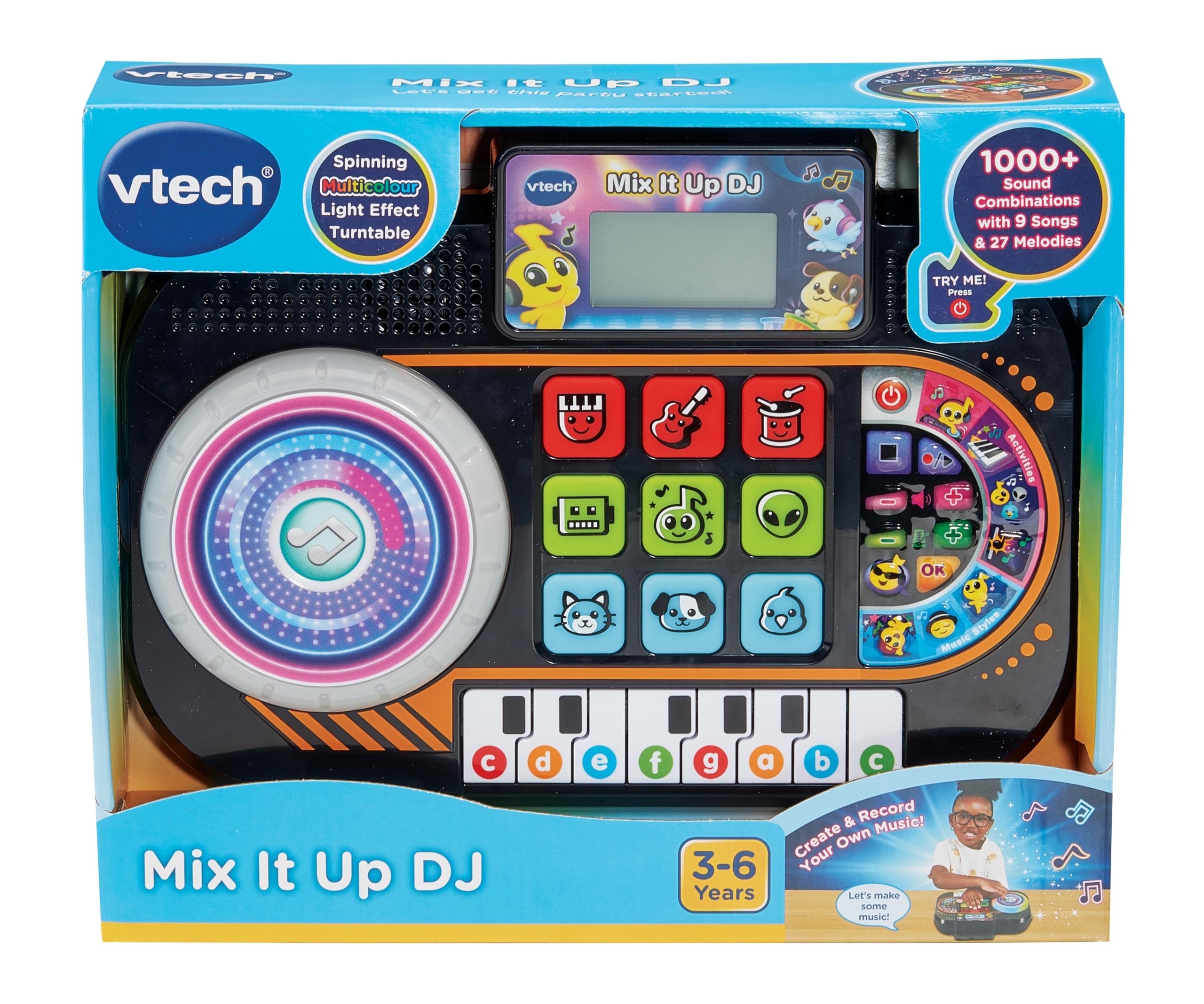 VTech Mix It Up DJ - Interactive DJ Mixer Toy for Kids with Lights & Sound Effects 8