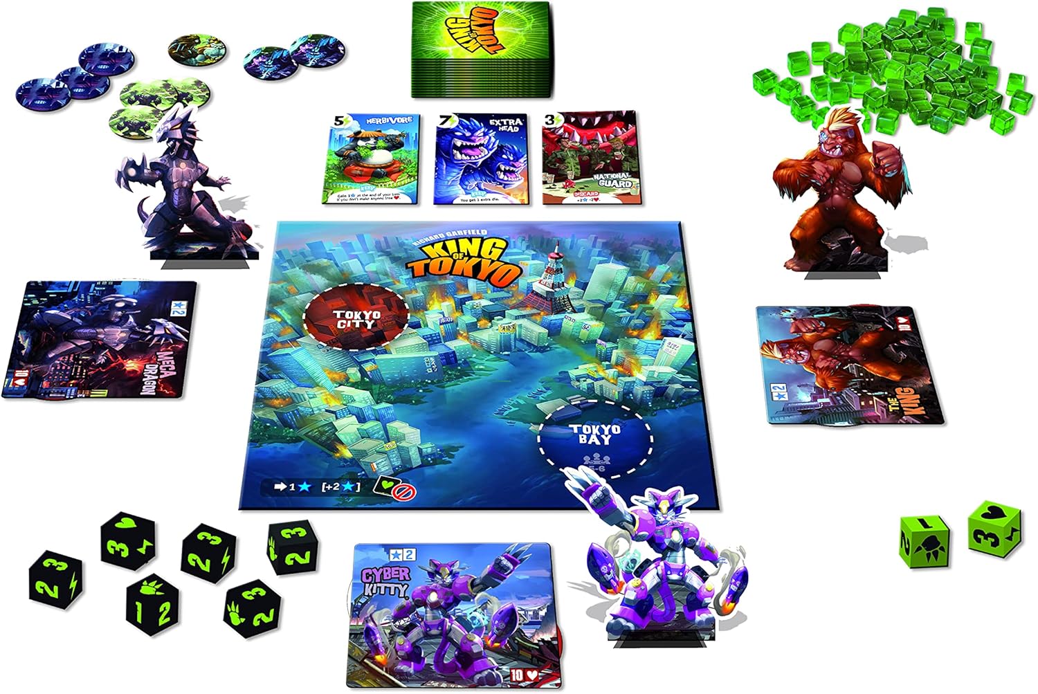 Iello King of Tokyo Game (2016 Edition) Miniature Board Game 5