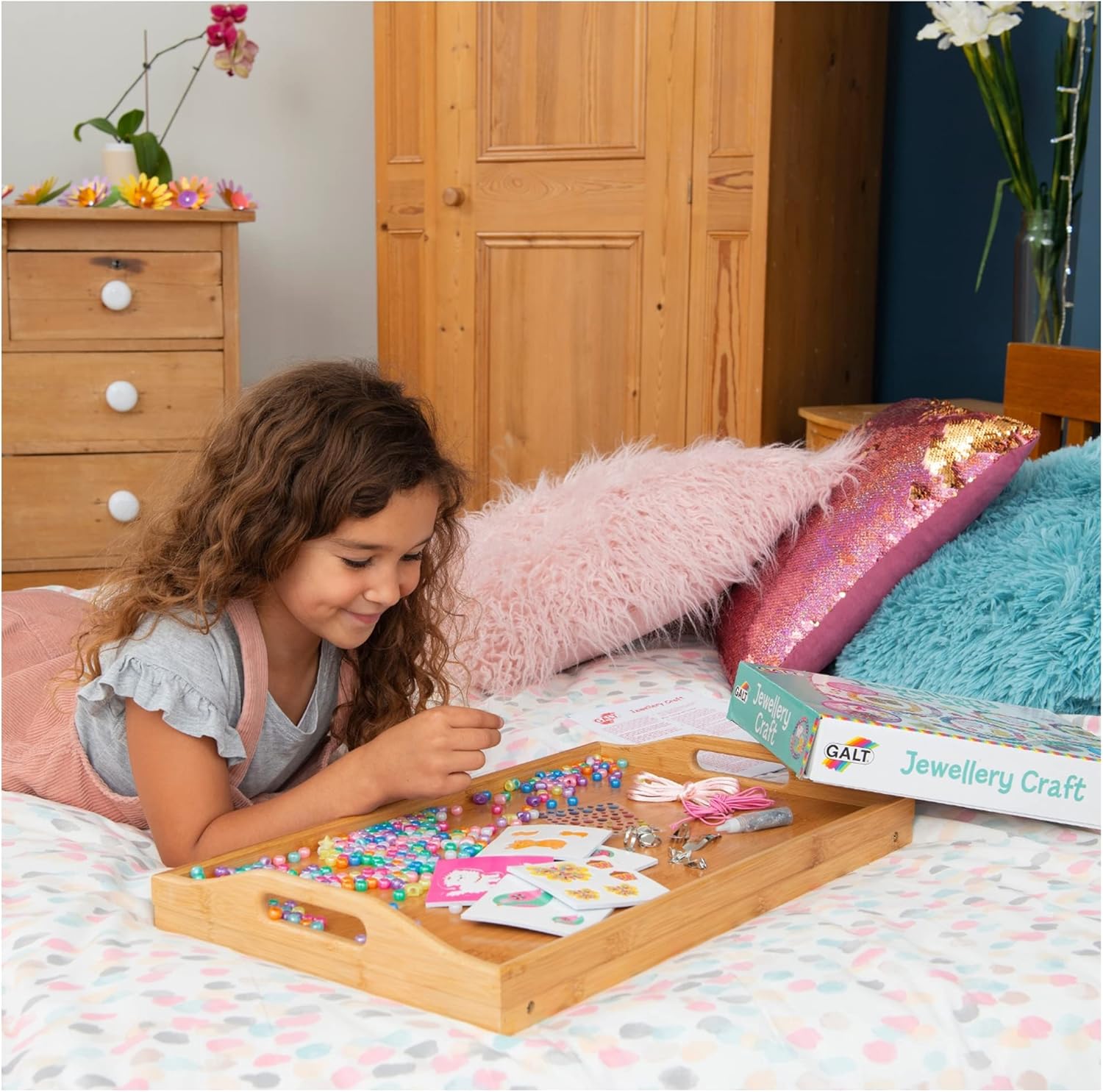 Galt Creative Cases Schmuck-Bastelset – Kunst &amp; Handwerk für Kinder ab 5 Jahren 6