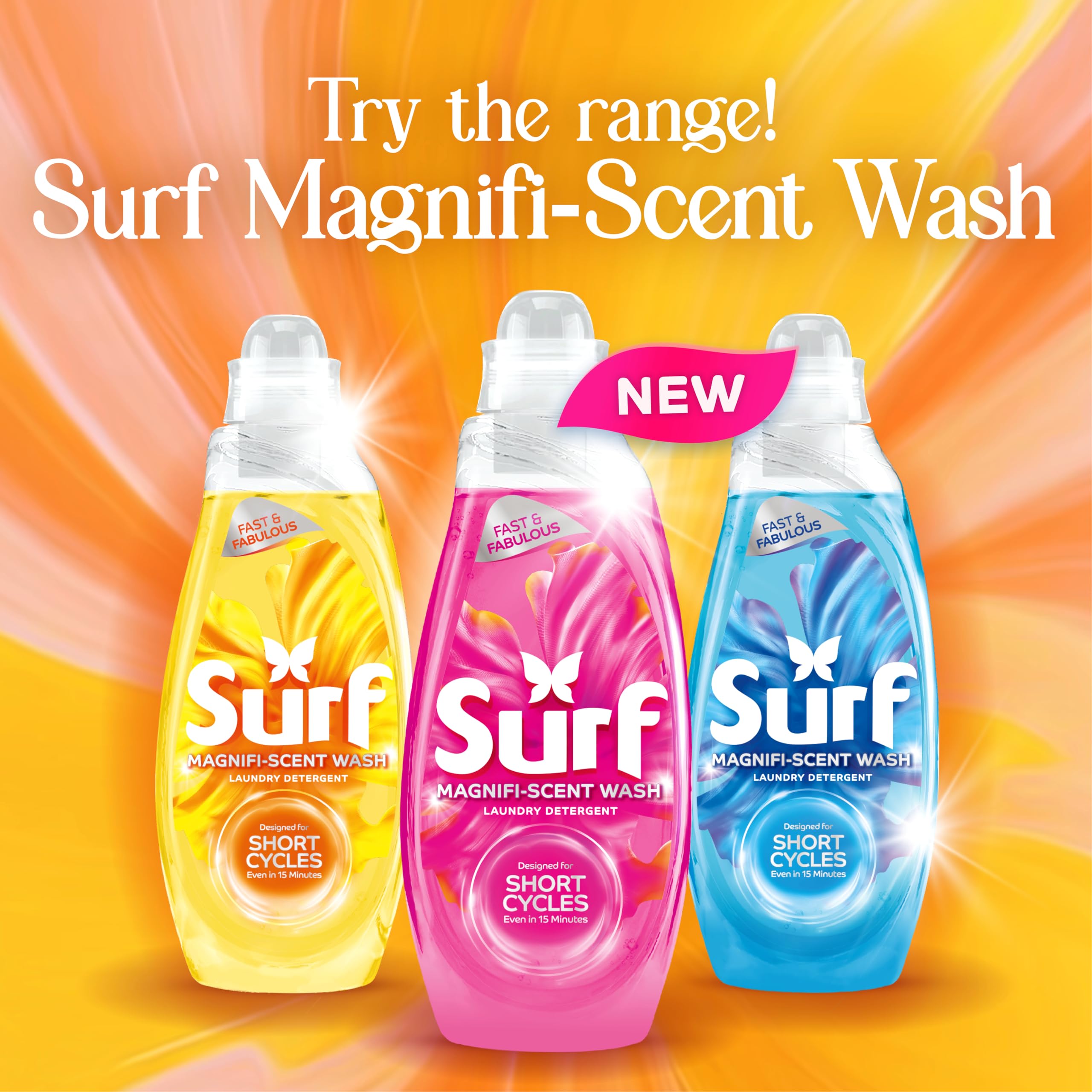 Surf - Magnifi-Scent Wash Sunshine Blossom Laundry Liquid for Short Cycles 6