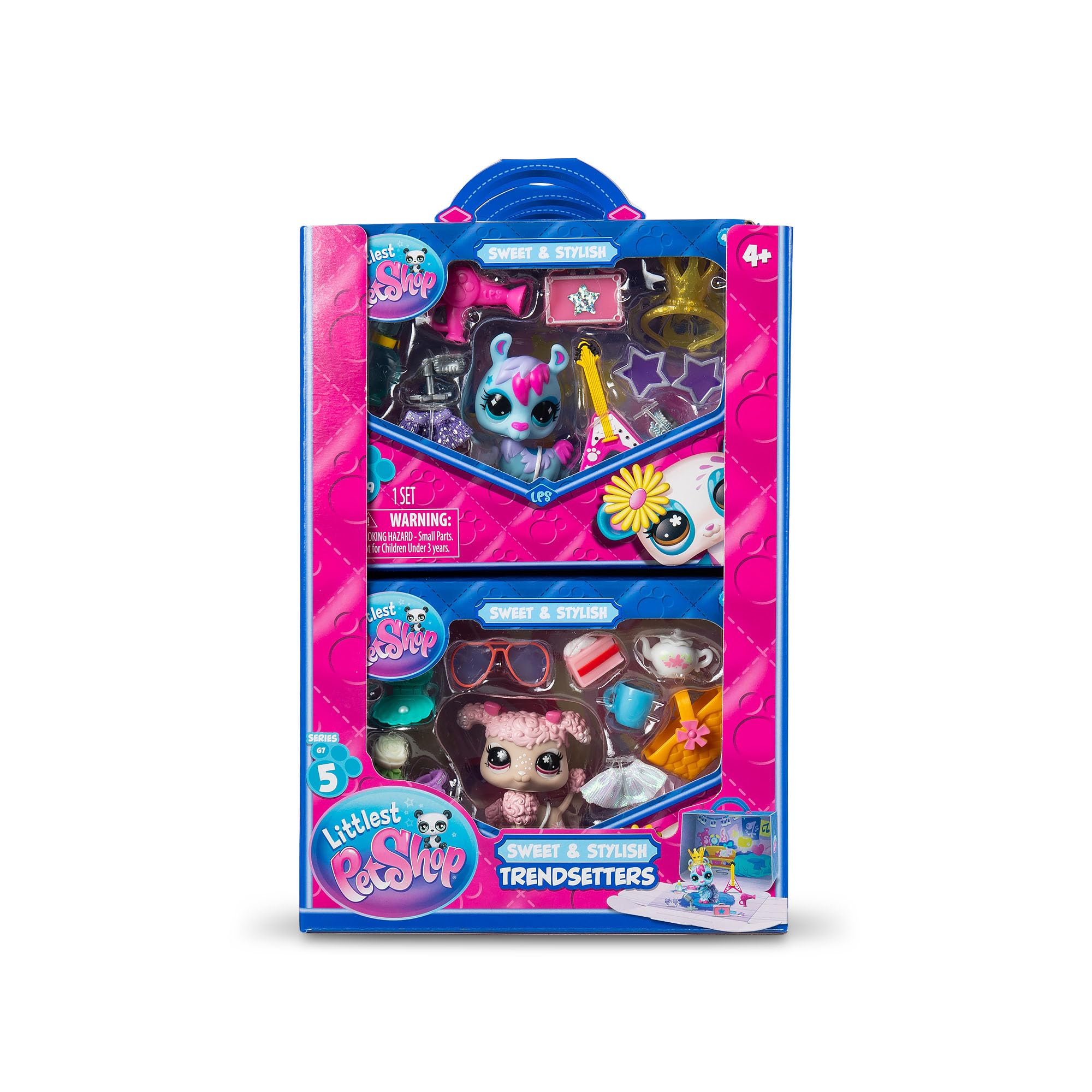 Littlest Pet Shop Pastel Trendy Poodle Figure with 9 Accessories & Virtual Code | Ages 4+ 8