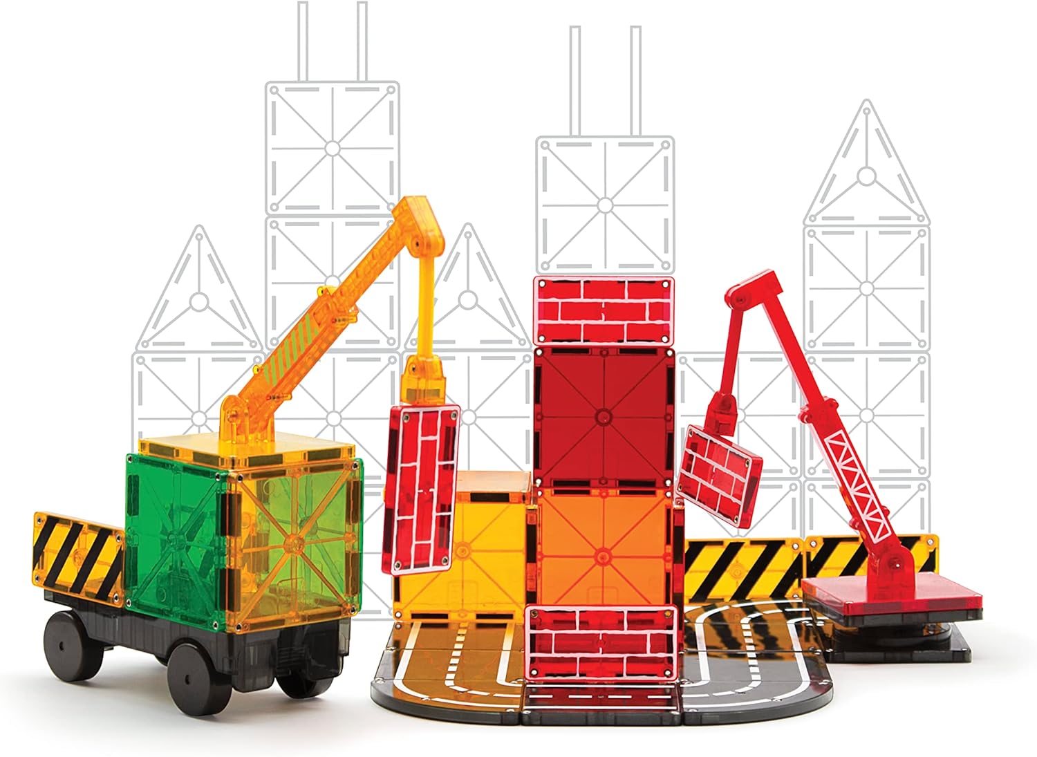 Magna-Tiles Builder 32-Piece Set - Magnetic Building Tiles for Kids 3+ 7