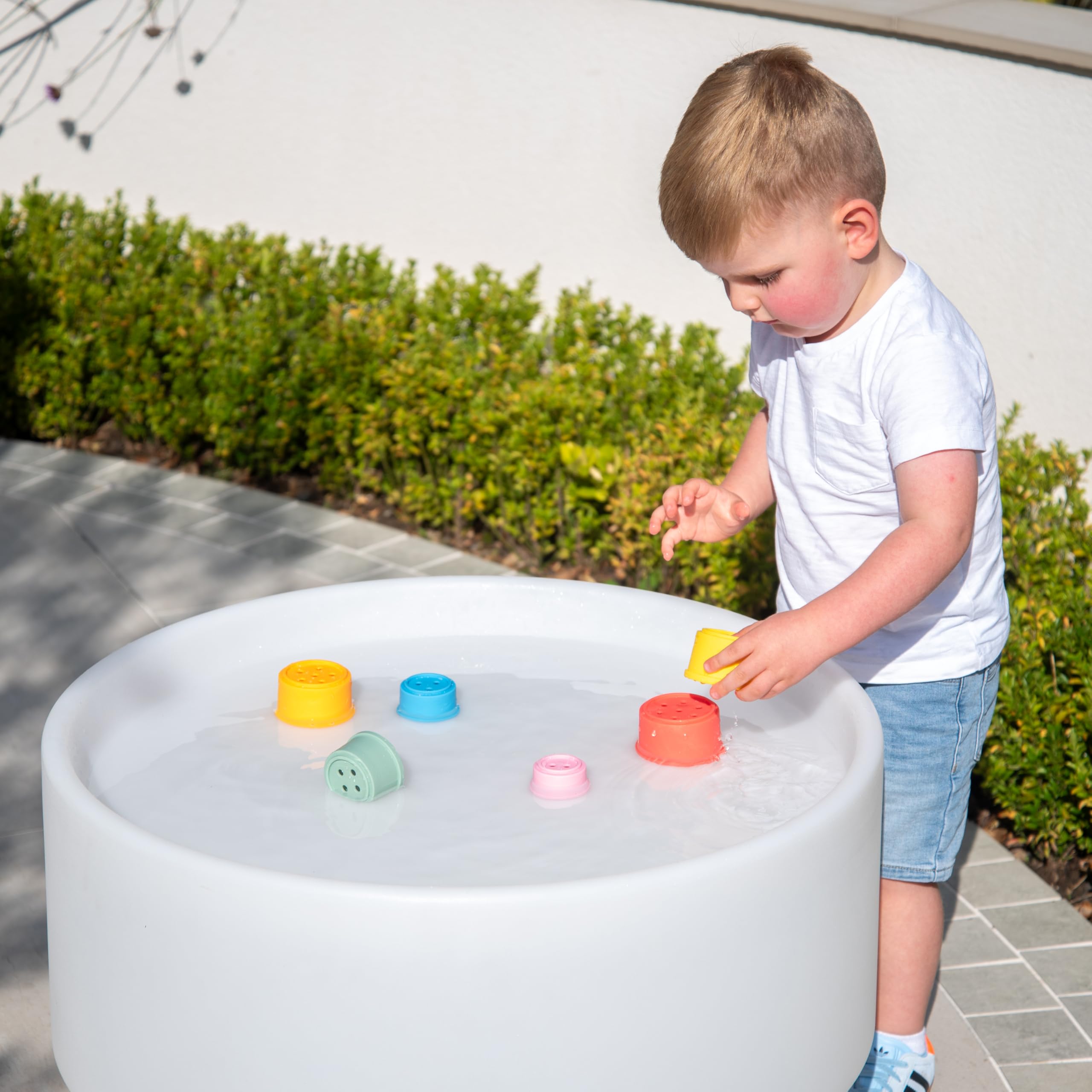 tickit Silisoft Round Colourful Stacking Cups - 7 Soft Silicone Cups for Sensory & Motor Skill Development 6