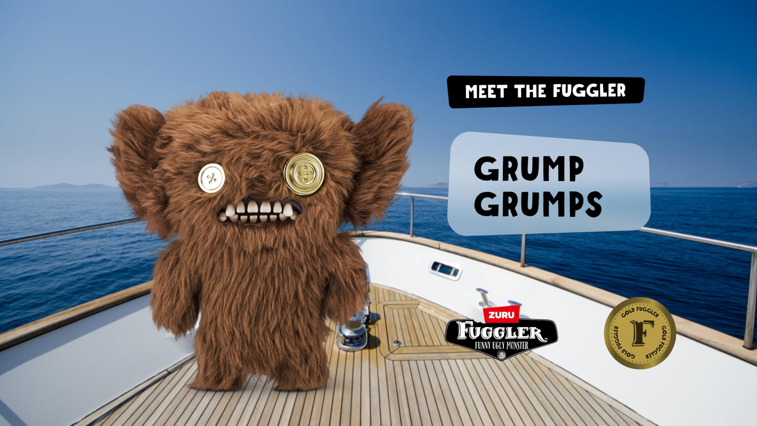 Fuggler Gold Fuggs by ZURU - Funny Ugly Monster Plush Collectible Toy 5