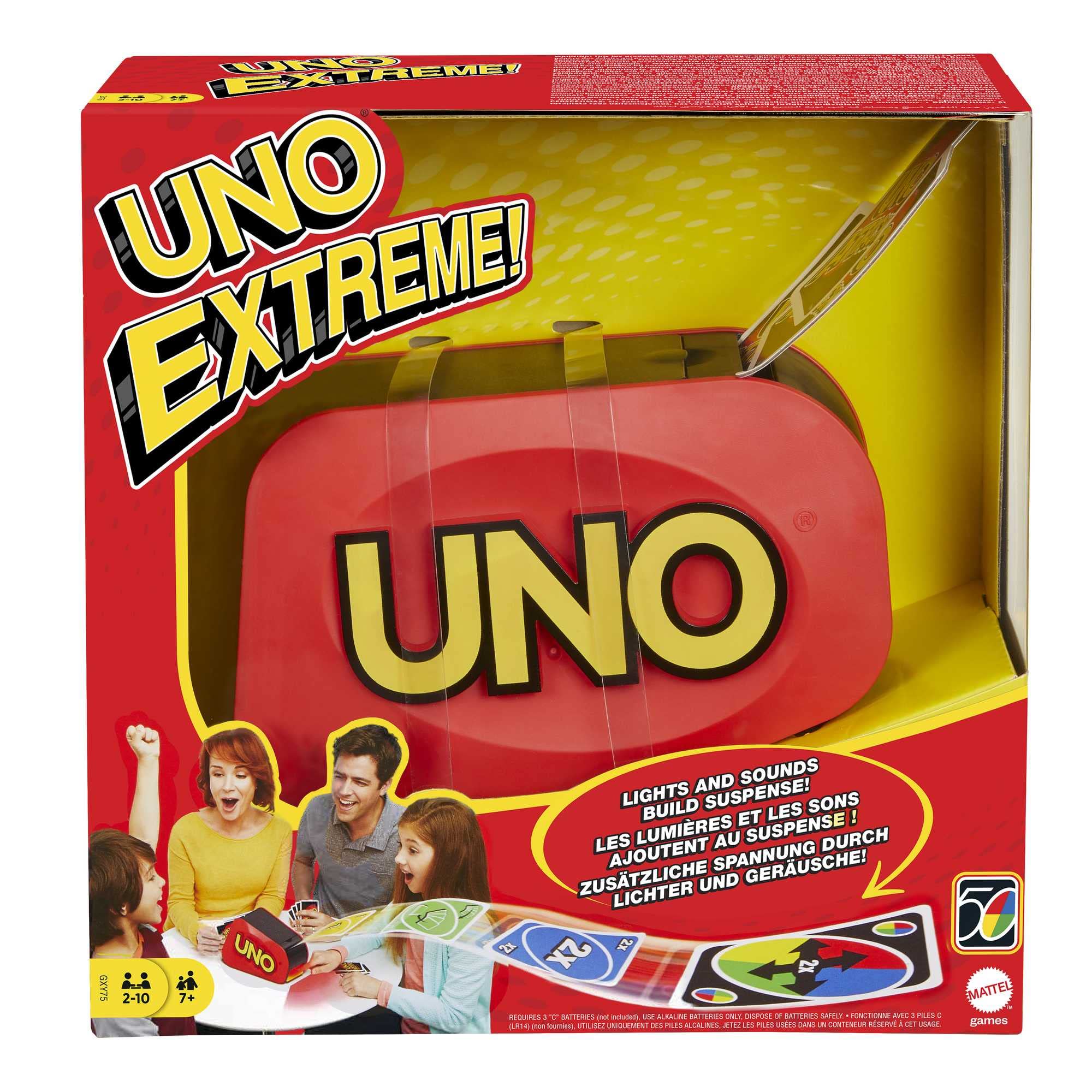 UNO Extreme Card Game with Random-Action Launcher, Lights & Sounds, 112 Cards 4
