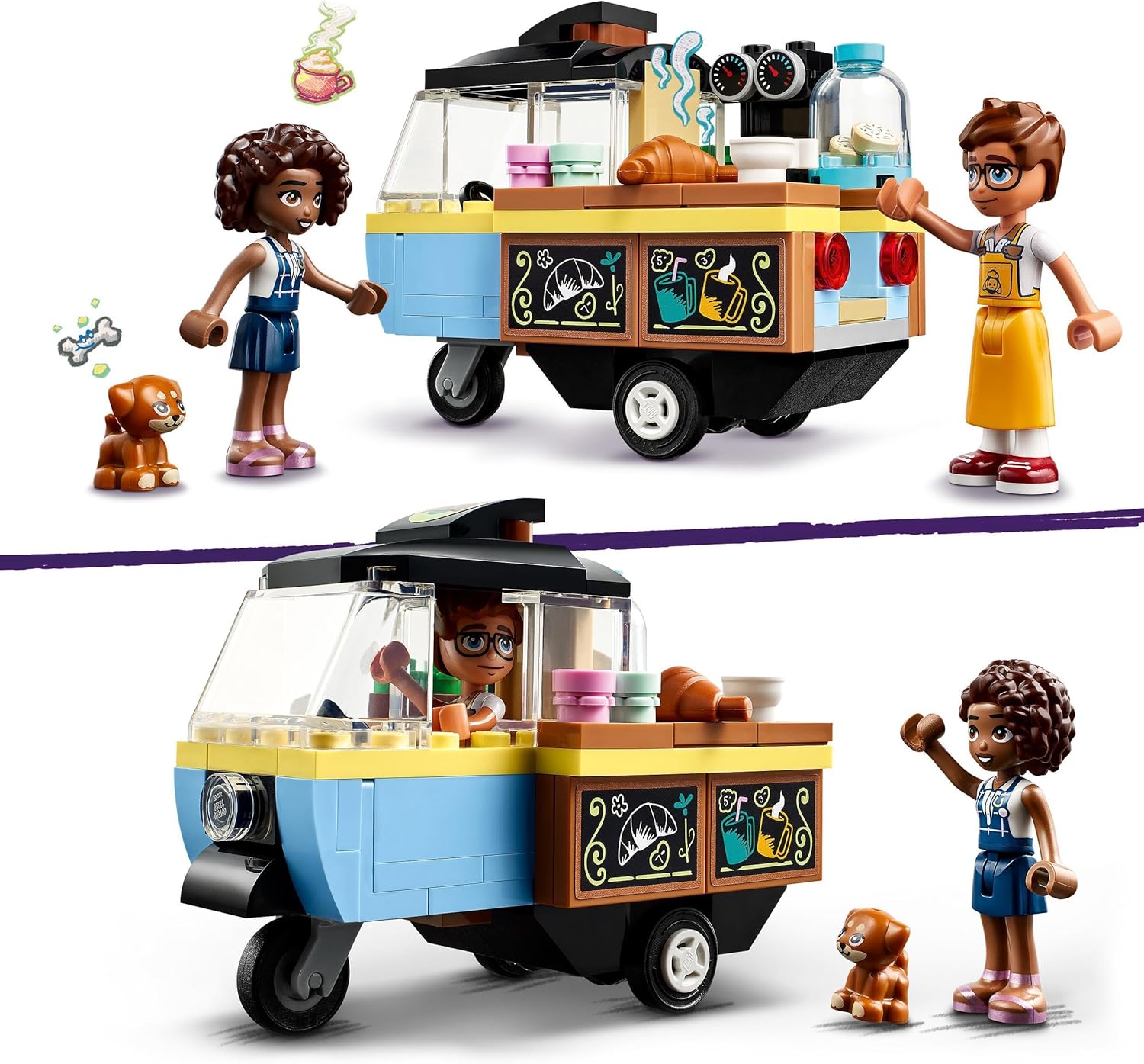 LEGO Friends Mobile Bakery Food Cart - Building Set with 2 Mini-Dolls & Dog Figure for Kids 6+ 5