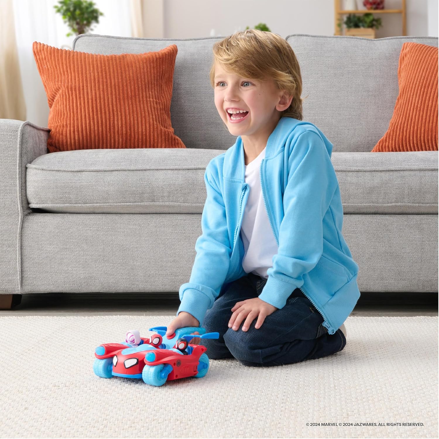 Spidey & His Amazing Friends Team Split Racer - 8.5-Inch Transforming Vehicle with Sound Effects & Web Darts 6