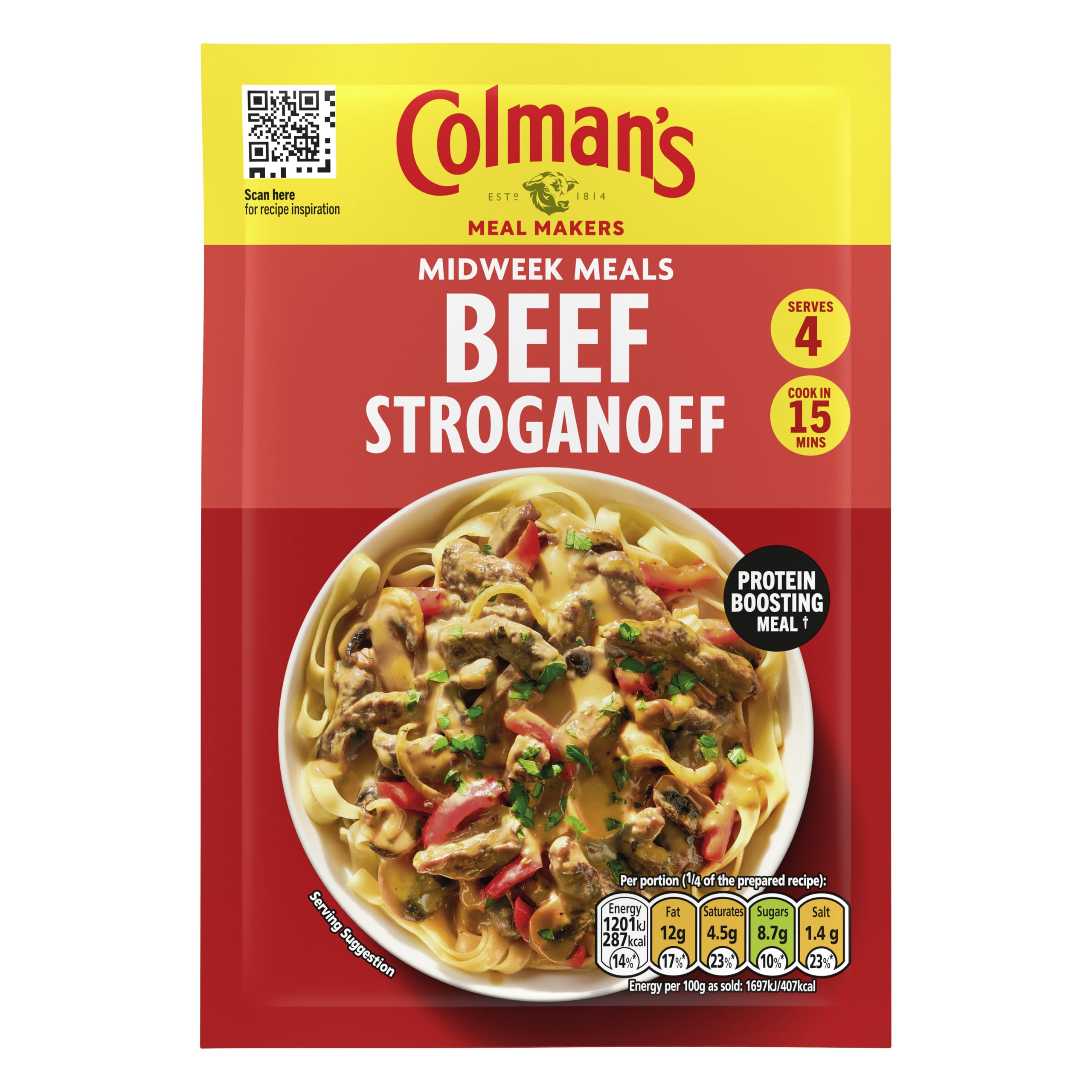 Colman's Beef Stroganoff Meal Maker - Quick Sauce Mix for Hearty Family Meals