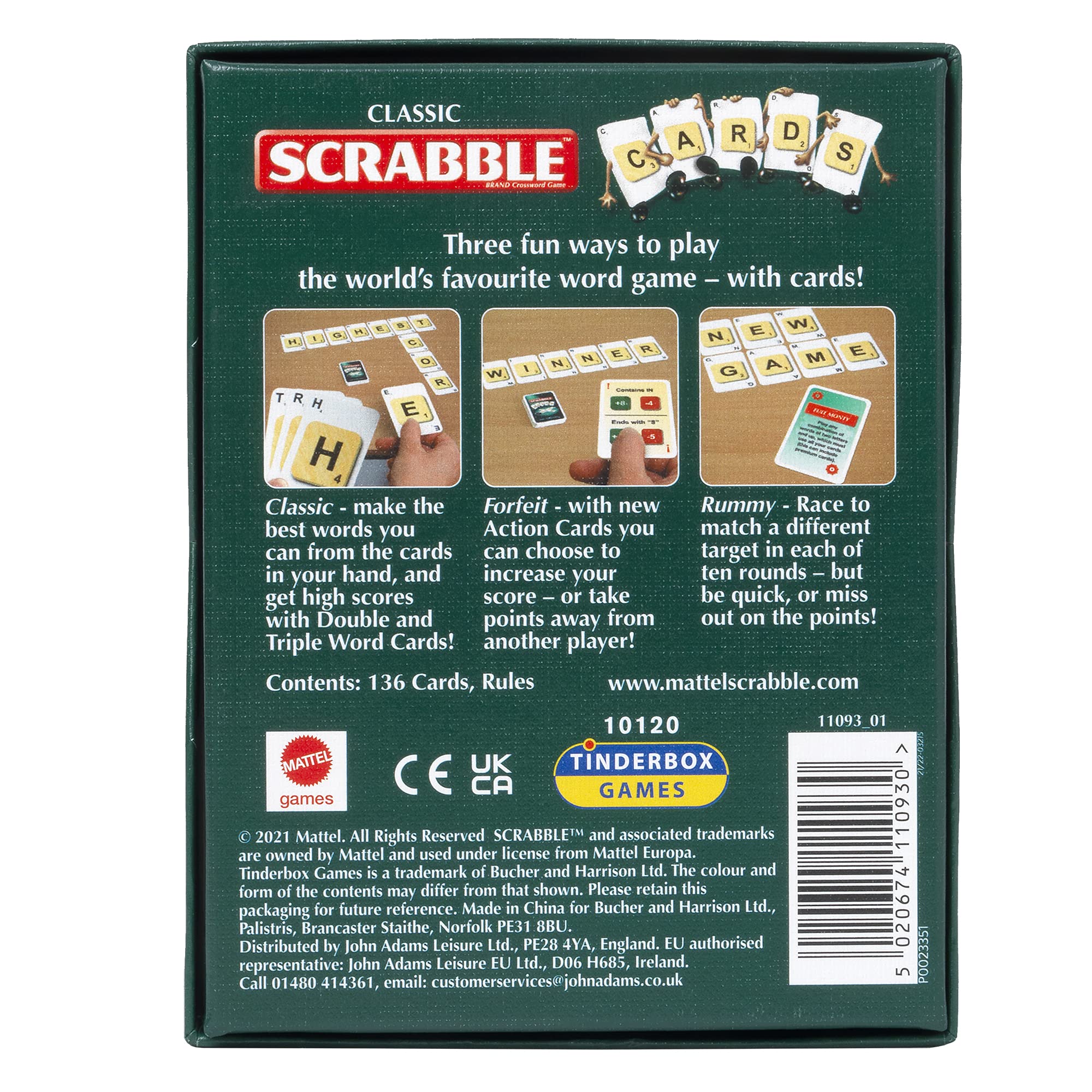 Ideal Scrabble Cards Card Game - 3 Ways to Play, Fast Fun Word Game for 2-4 Players 5