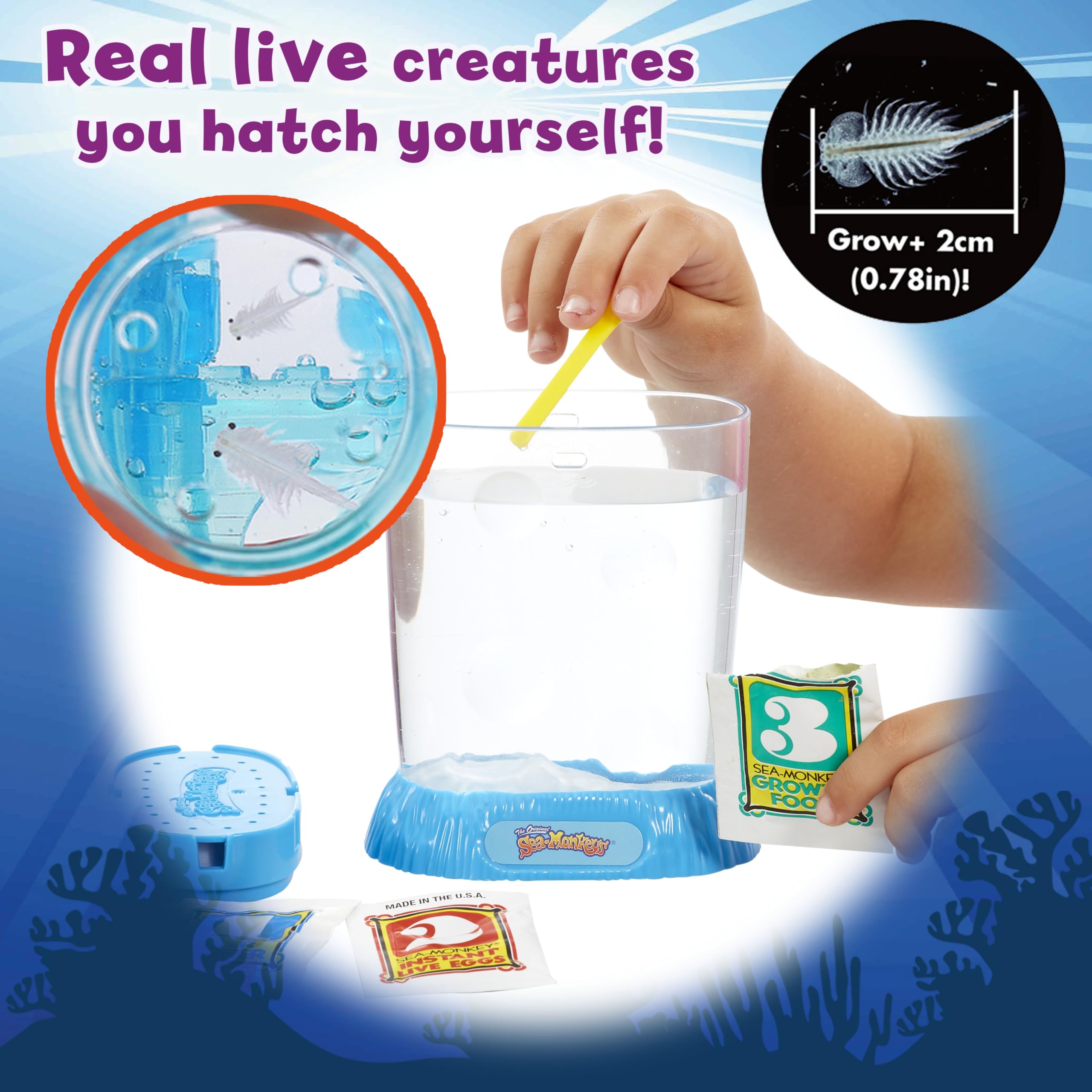 Sea Monkeys Glow in the Dark Magiquarium - Educational Science Kit for Kids 6+ 10