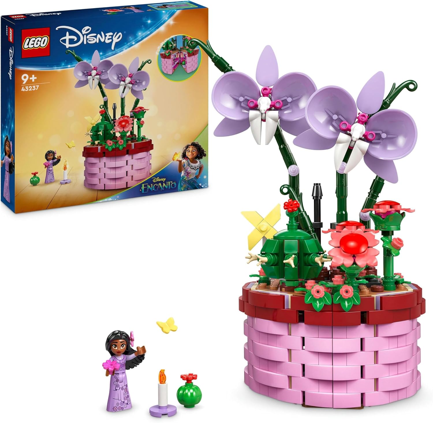 LEGO Disney Encanto Isabela’s Flowerpot - Buildable Orchid Playset for Ages 9 and Up