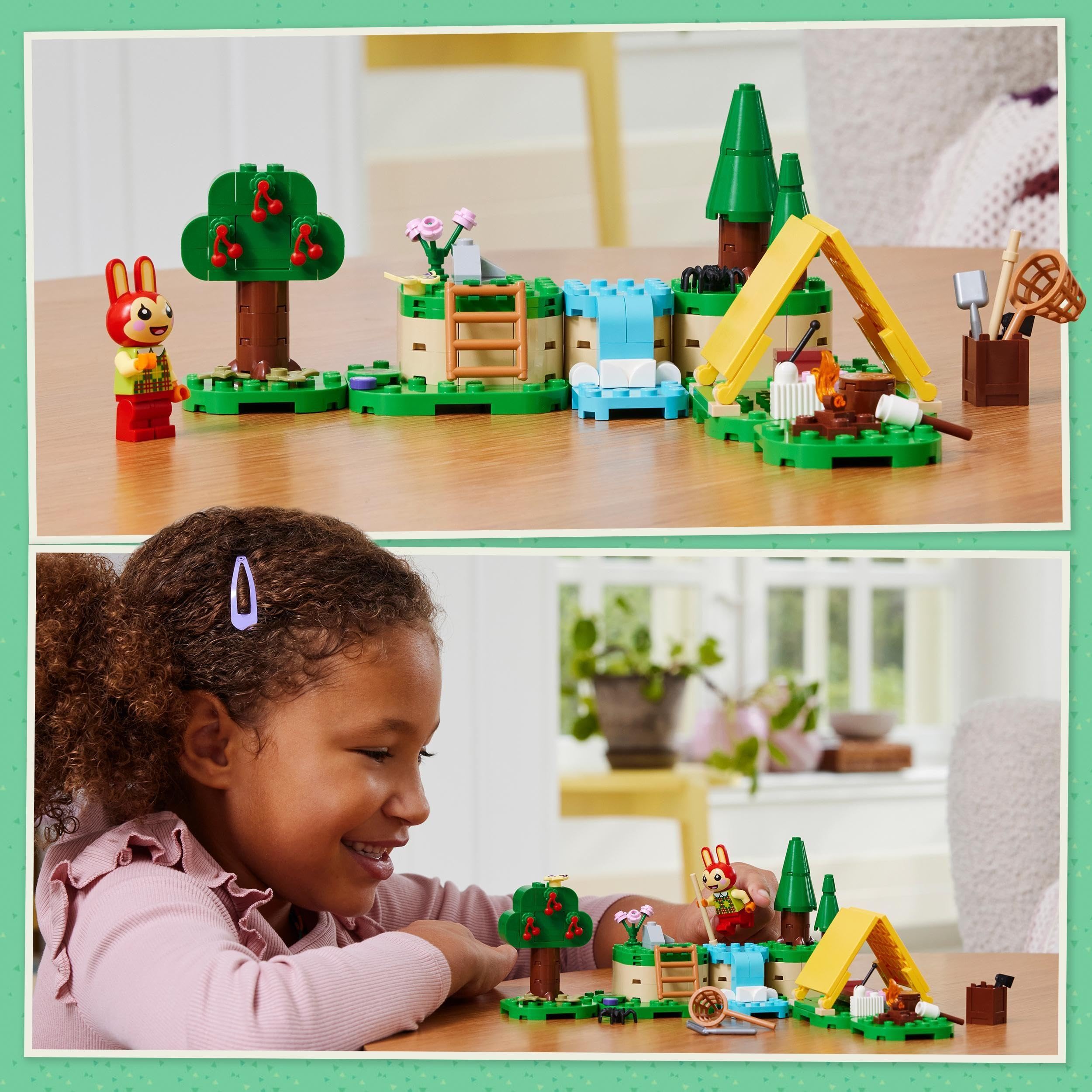 LEGO Animal Crossing Bunnie’s Outdoor Activities Buildable Set 77047 7