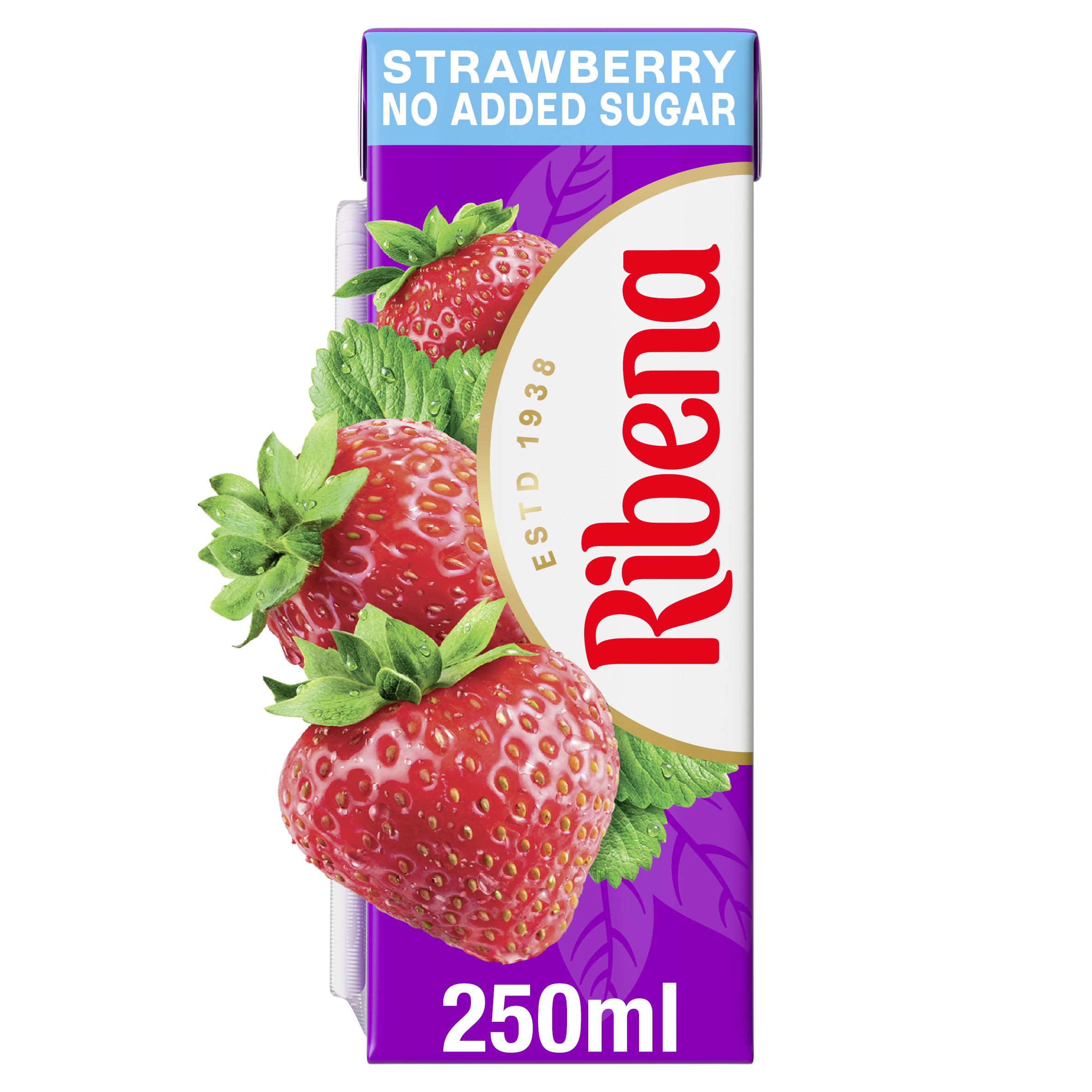 Ribena - Strawberry No Added Sugar Juice Drink Multipack 6x 250ml 6