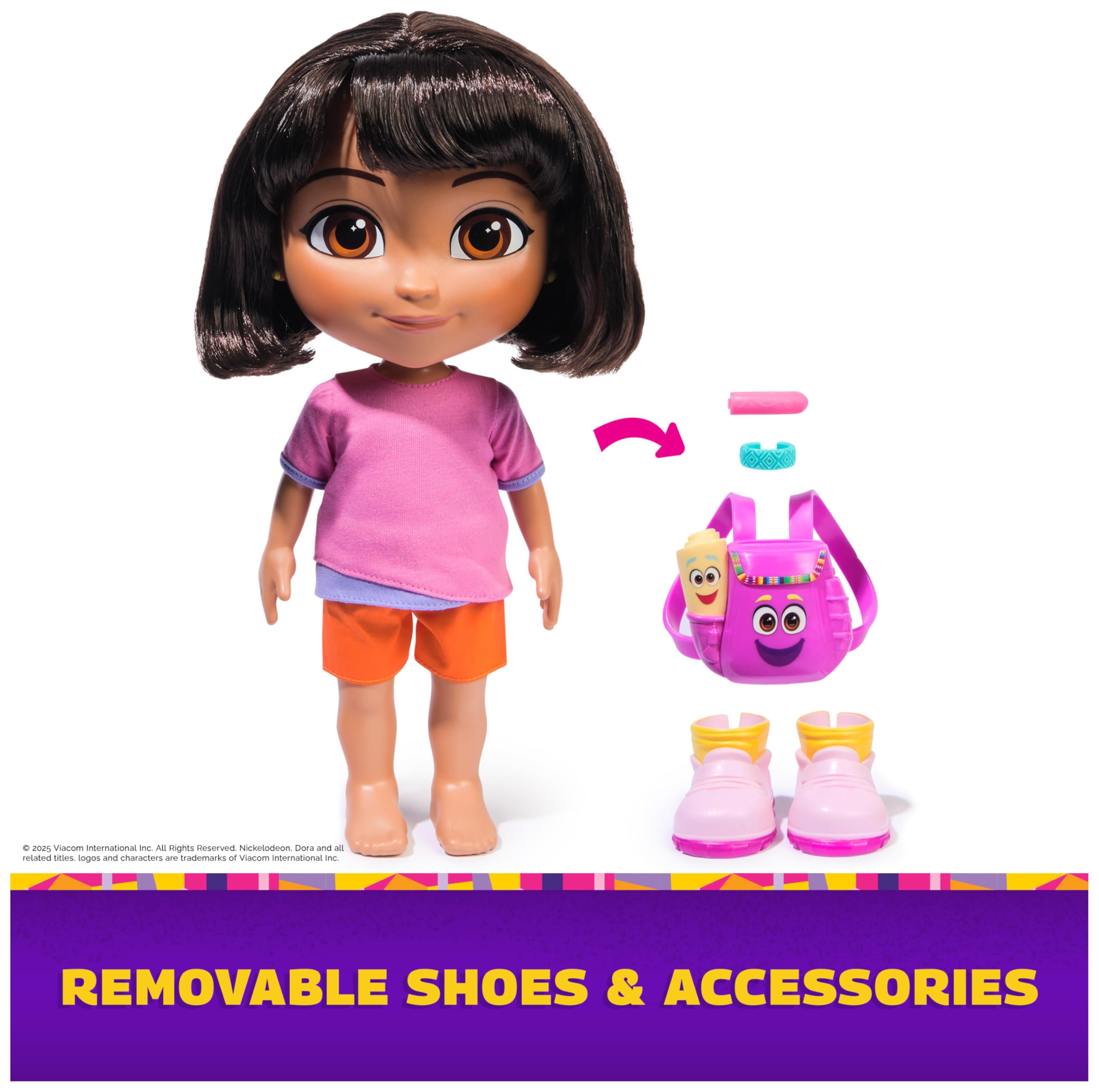 Sing & Explore Dora Doll - Interactive Musical Doll with Bilingual Phrases & Accessories 8