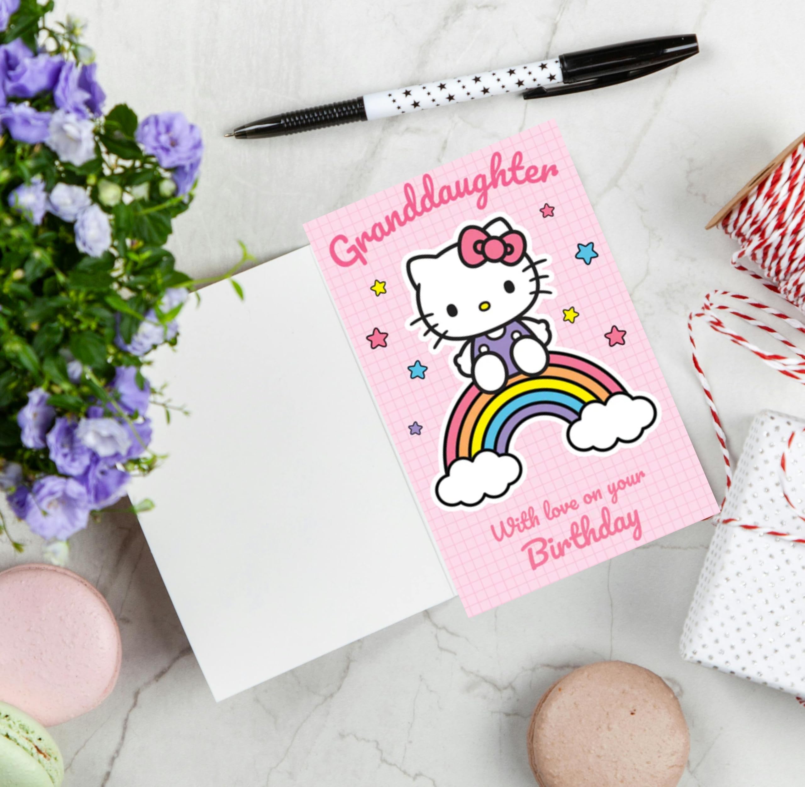 Danilo Promotions LTD Hello Kitty Granddaughter Birthday Card | 176mm x 127mm