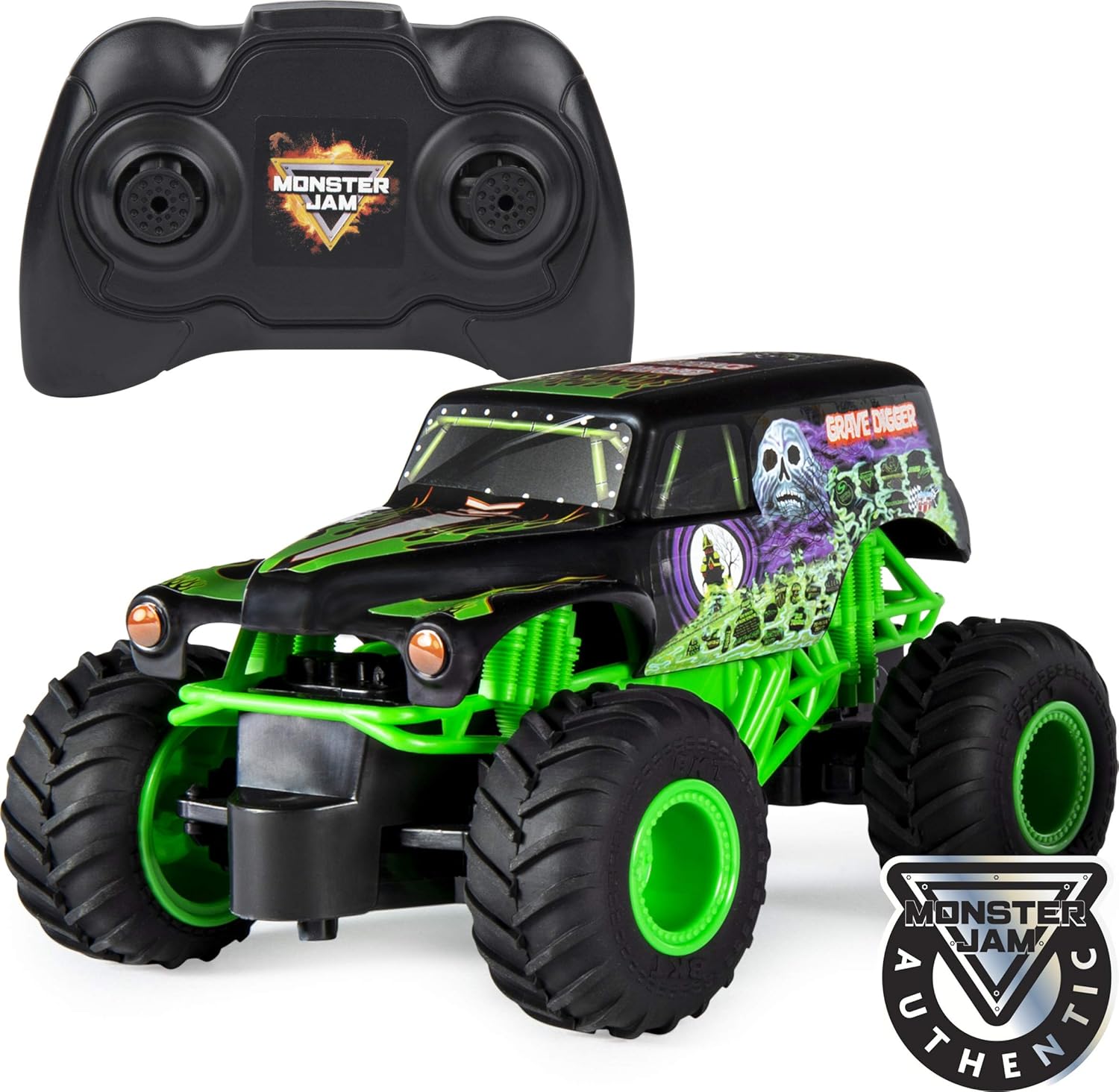 Grave Digger RC Monster Truck - 1:24 Scale, 2.4 GHz, for Ages 4+