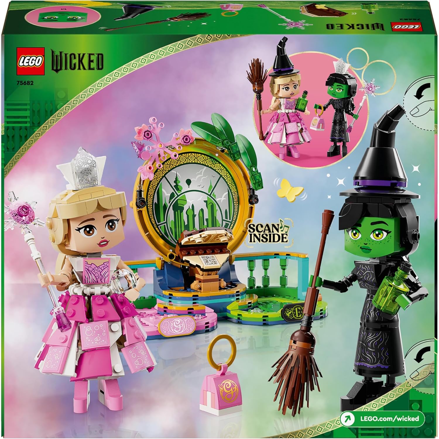 LEGO Wicked Elphaba & Glinda Figures 75682 - Building Set for 10+ Year Olds 6
