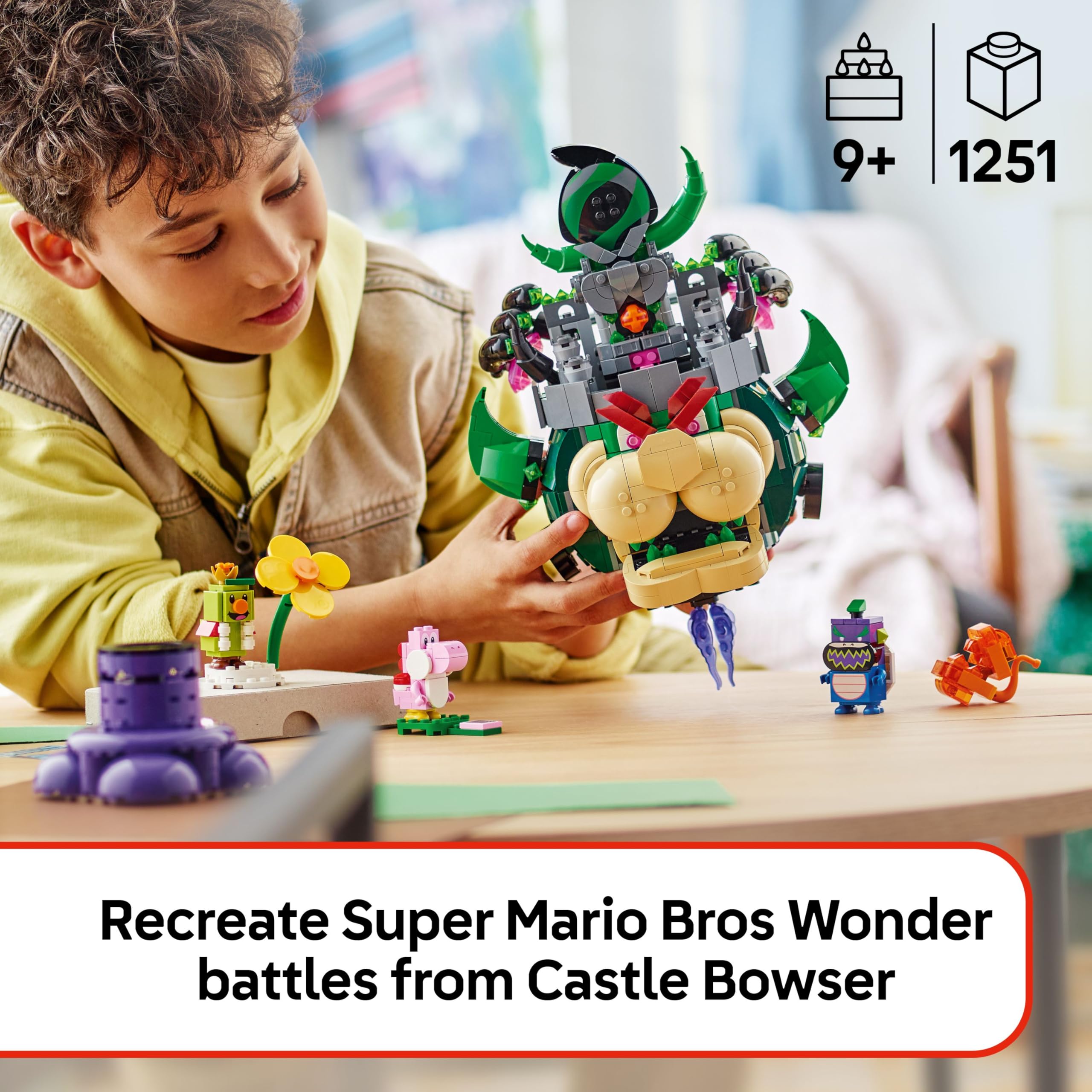LEGO Super Mario Prince Florian & Castle Bowser - Interactive Building Set for Ages 9+ 9