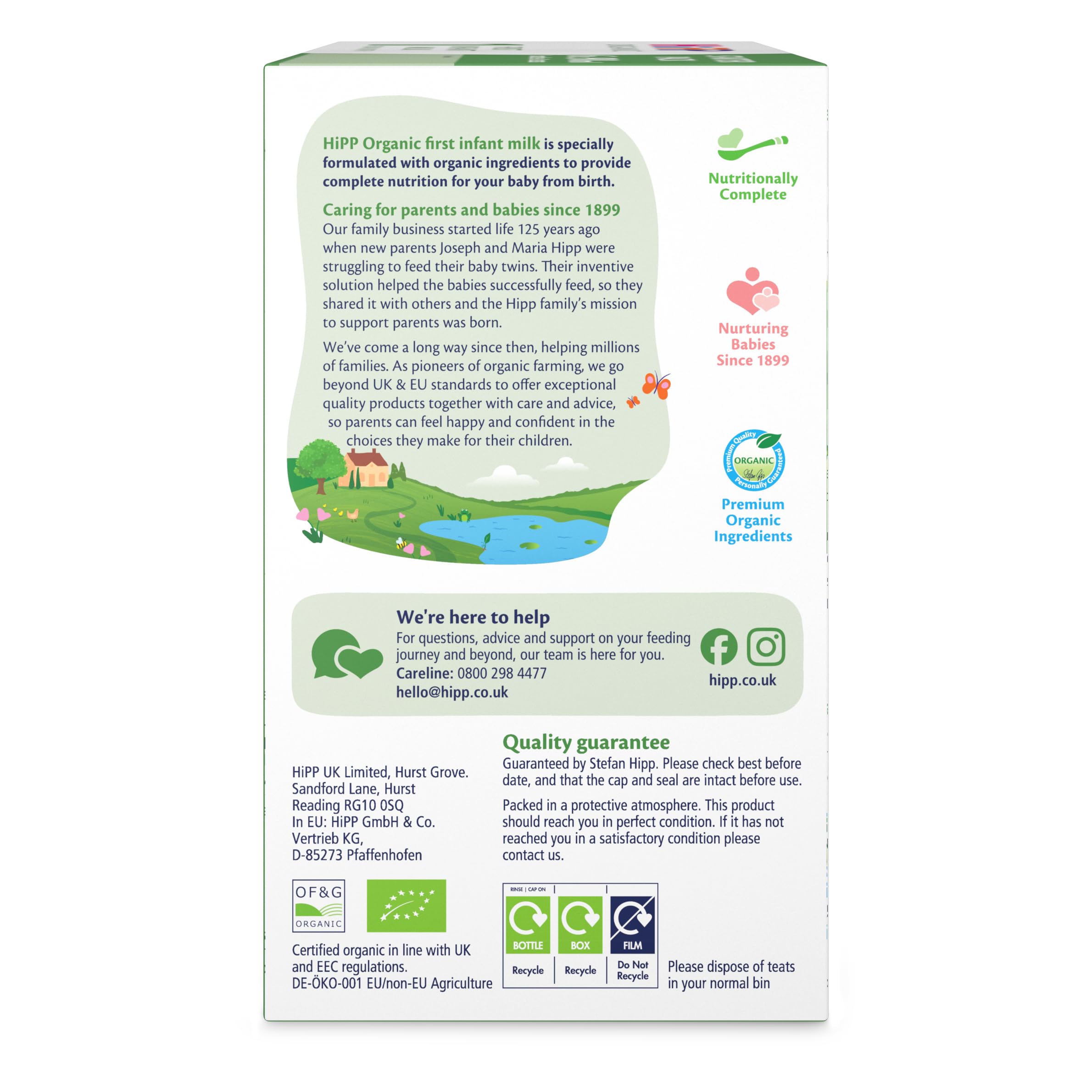 HiPP Organic 1 First Infant Baby Milk Ready to Feed Liquid Formula Starter Pack (6 × 90ml) 8