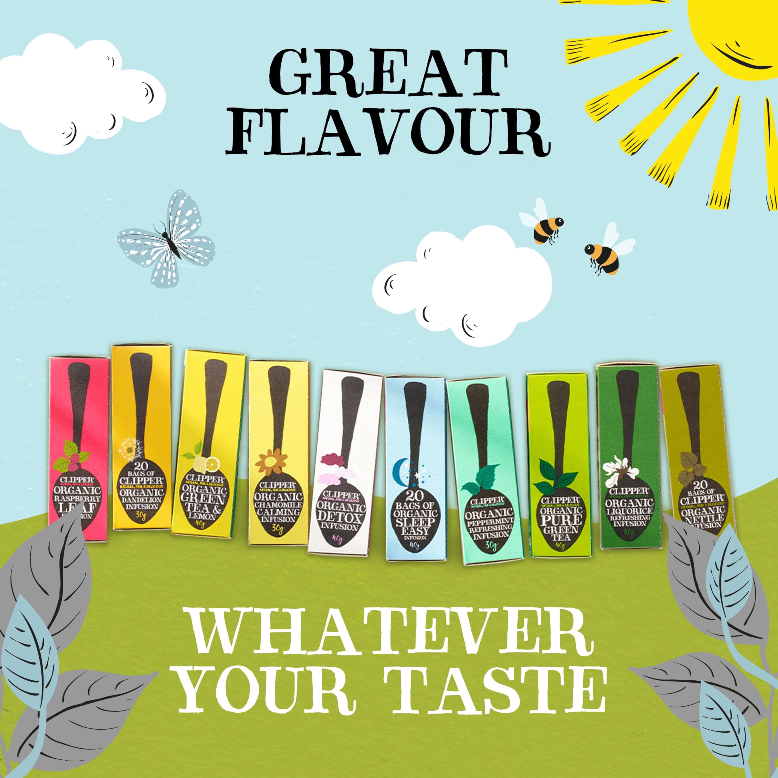 Clipper Organic Fairtrade Everyday Earl Grey 80 Teabags 200g (Pack of 6) - 480 Teabags Total 17