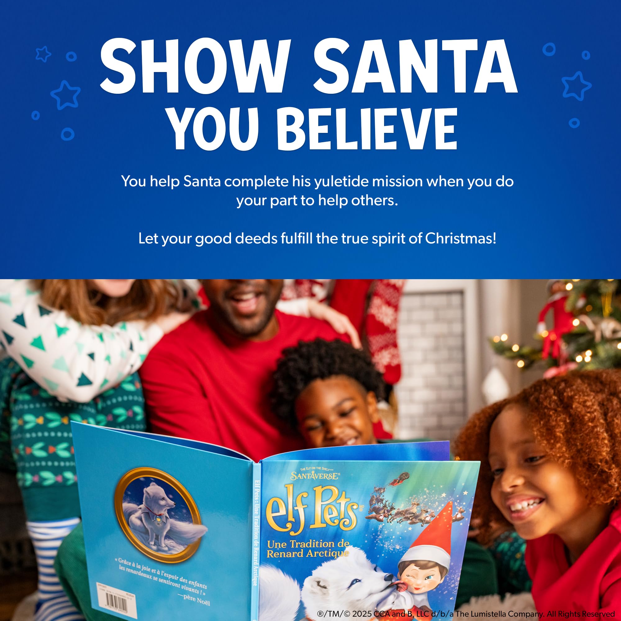 EPFOX Elf Pets Arctic Fox - Plush Stuffed Animal with Storybook & Snow Globe Charm 15