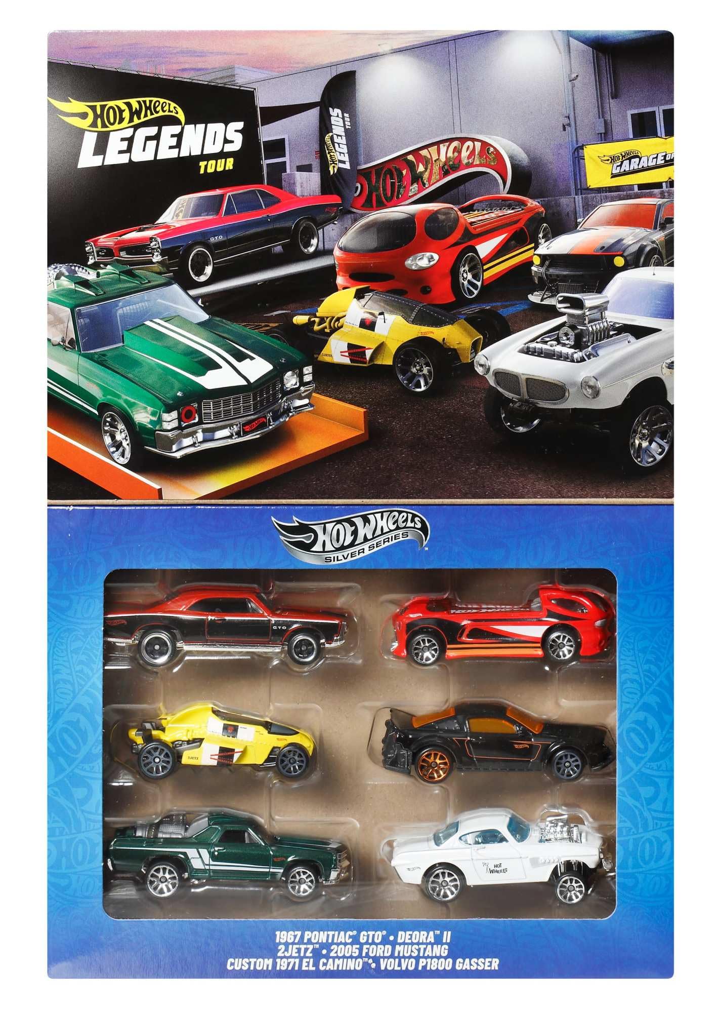Hot Wheels HW Legends 1:64 Scale Die-Cast Vehicles Set of 6 - Multi-Colored Collectible Cars for Kids 3+
