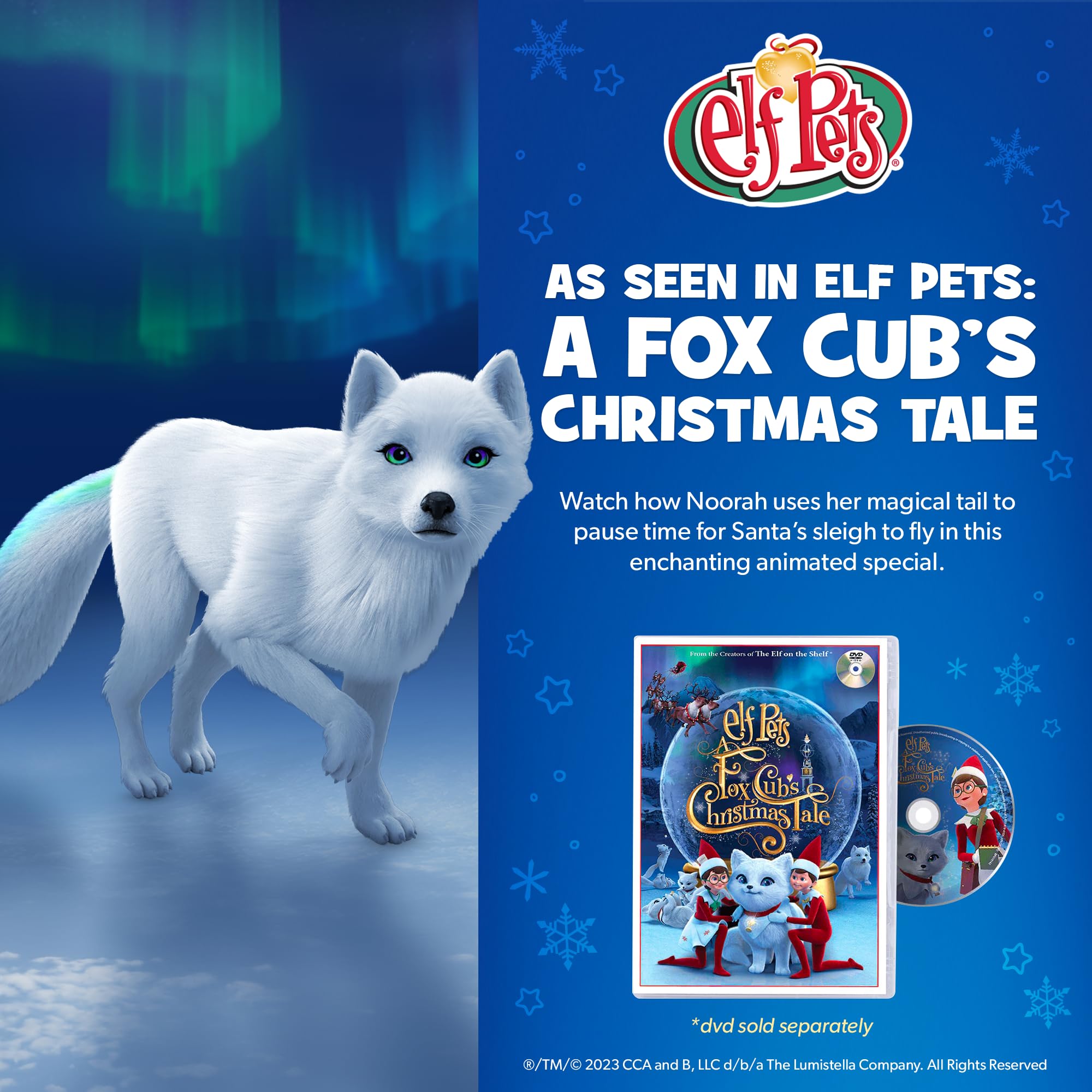 Extraordinary Noorah Plush - 9-Inch Arctic Fox with Northern Lights Tail 8