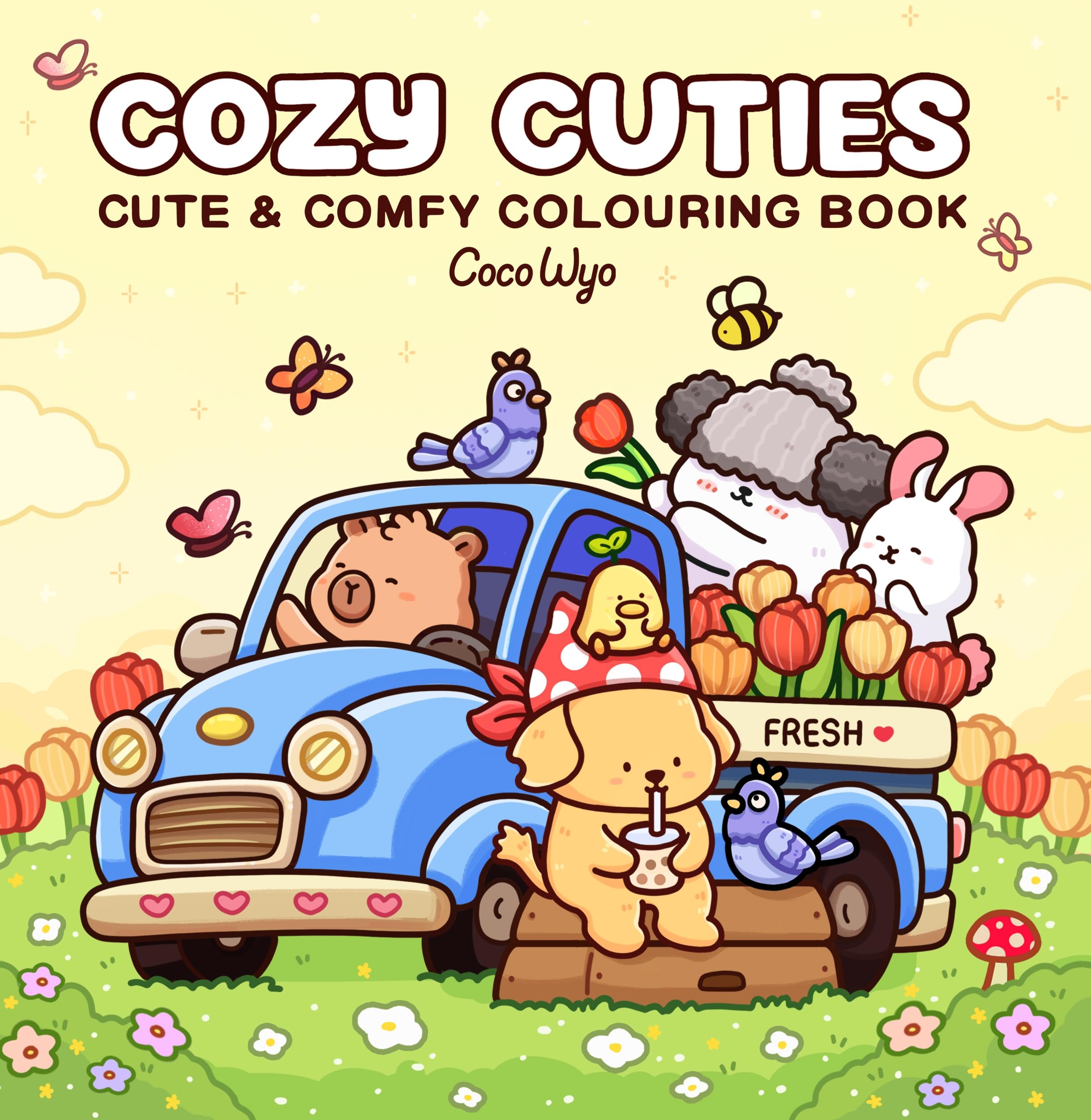 Penguin Cozy Cuties: A Cute and Comfy Colouring Book by Coco Wyo | Paperback | English 1