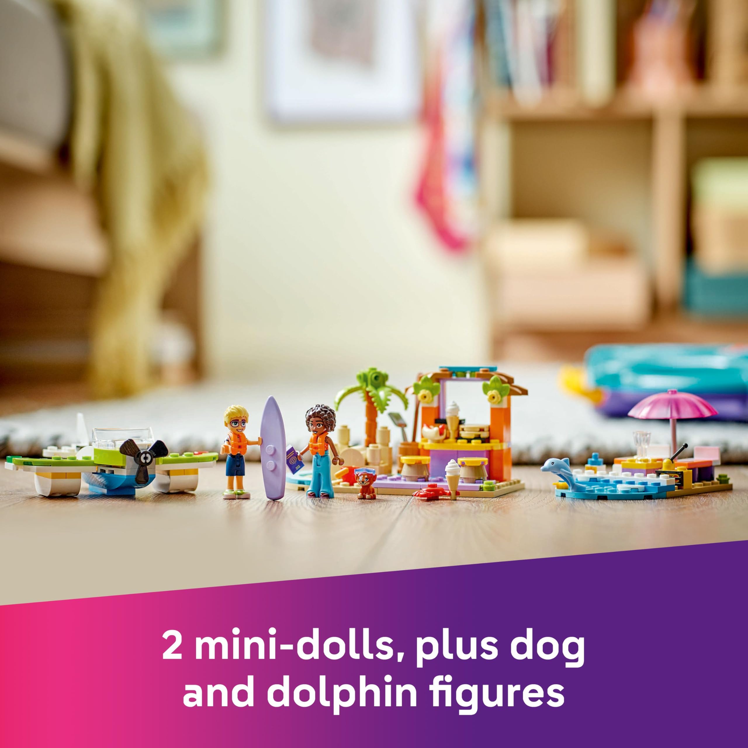 LEGO Friends 2in1 Creative Beach and Travel Suitcase Set - Buildable Playset for Kids 5+ 7