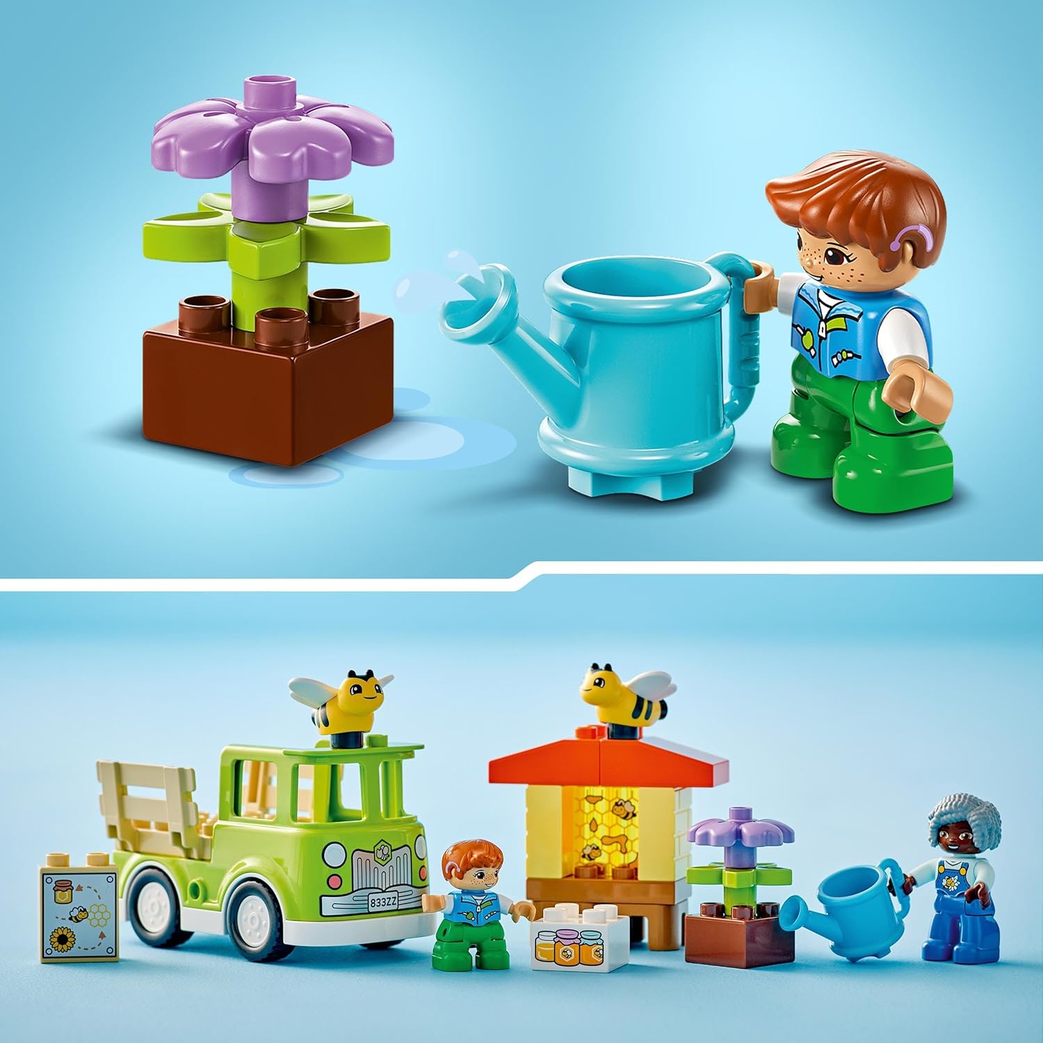 LEGO DUPLO Town Caring for Bees & Beehives - Educational Building Playset for Toddlers 2+ 5