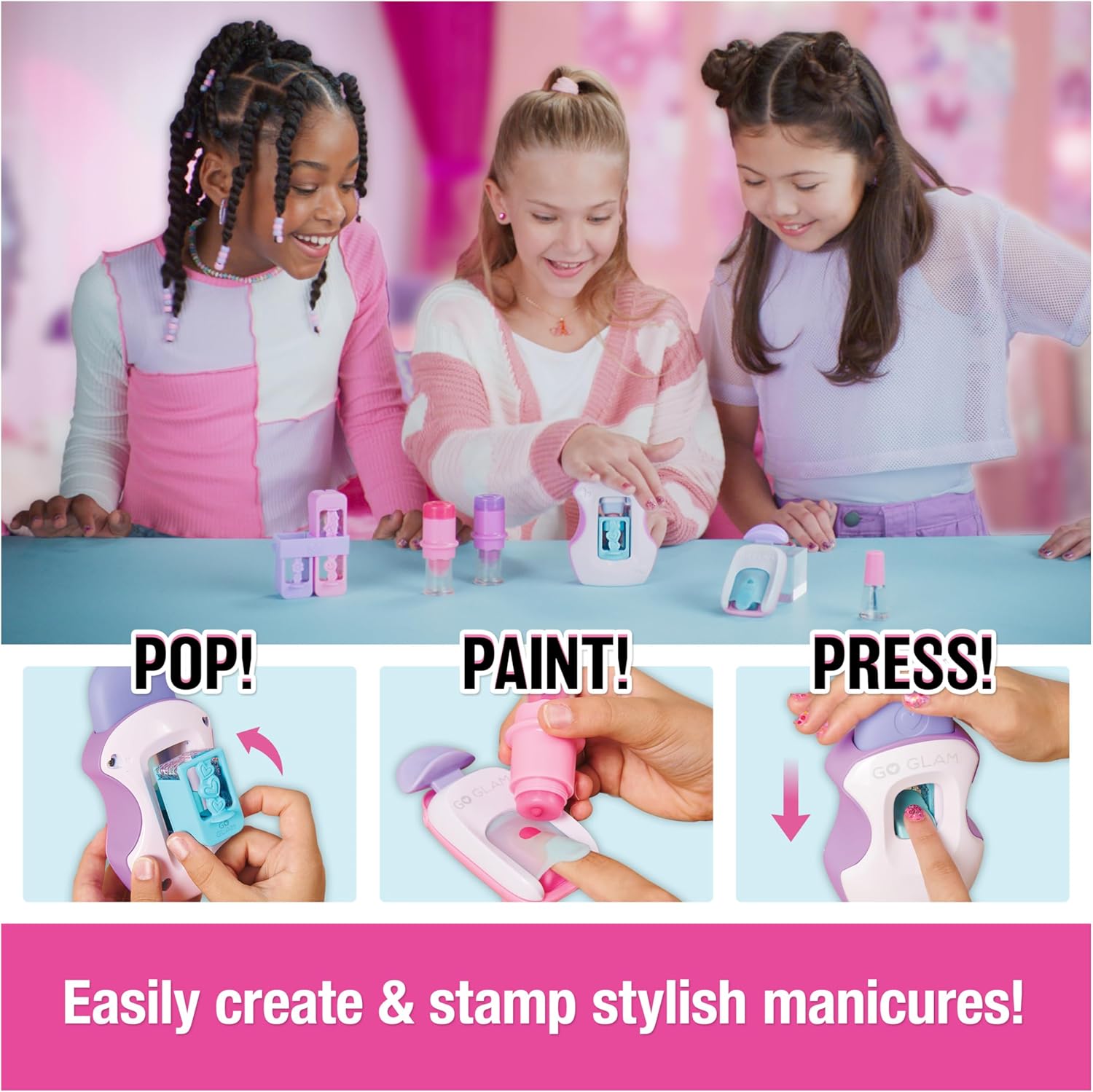 Cool Maker Go Glam Nail Studio Craft Kit for Kids 8