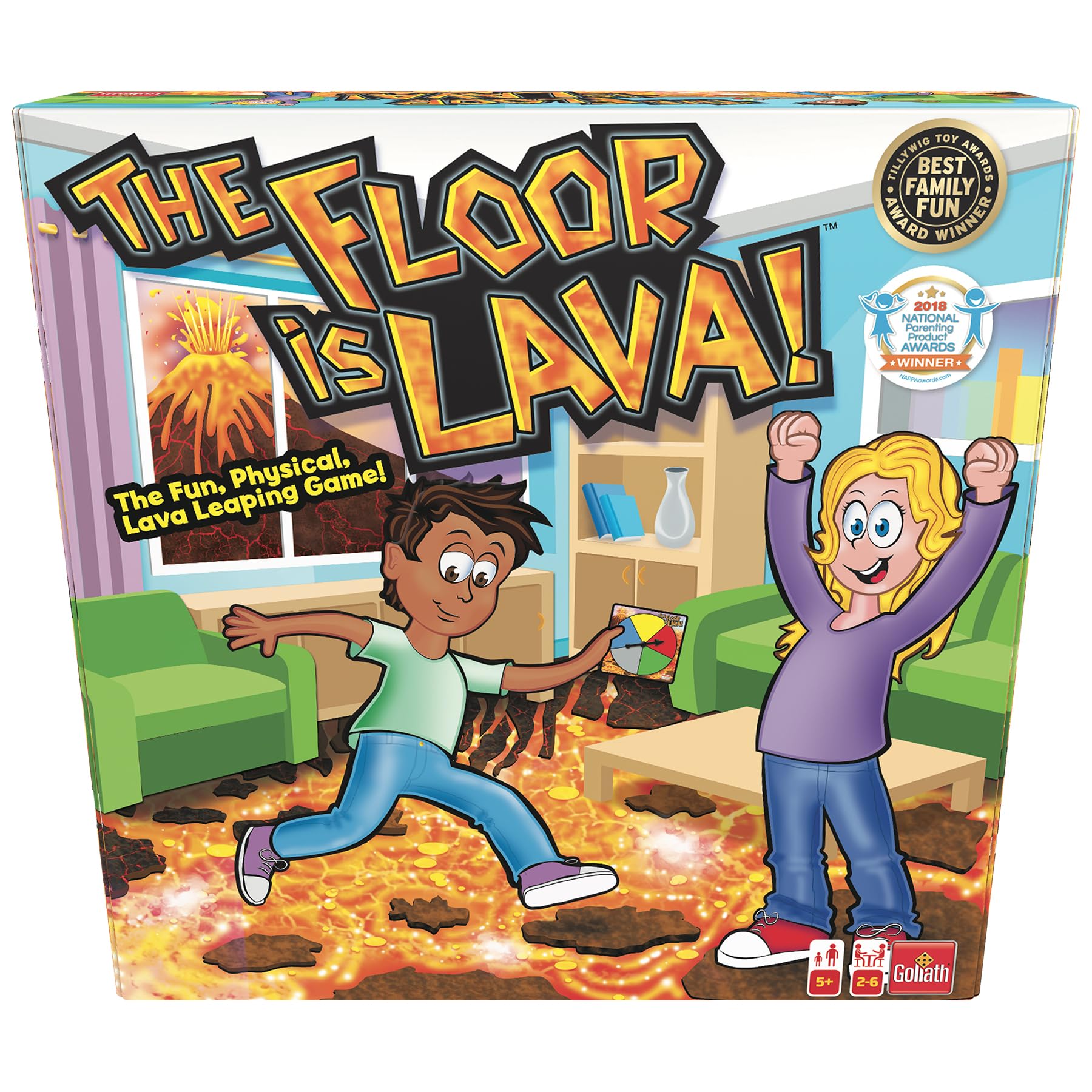 Goliath Games Floor is Lava! Interactive Board Game for Kids and Adults 9