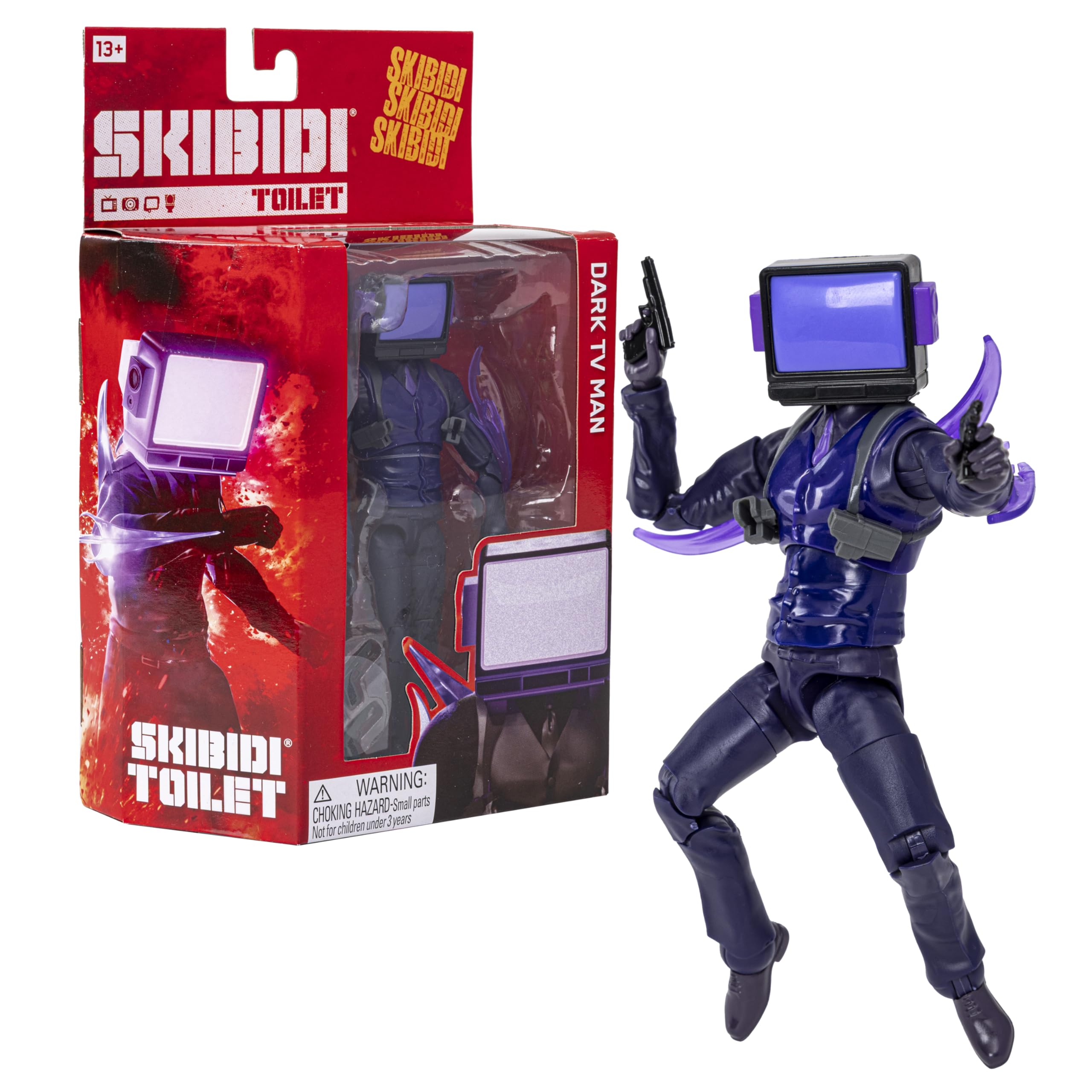 Skibidi Toilet Dark TV Man Deluxe Collector Figure Series 2 - 6" Articulated Action Figure