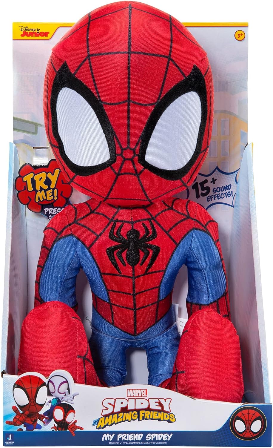 My Friend Spidey 16" Plush with Sounds - Interactive Talking Toy for Kids 3+ 10